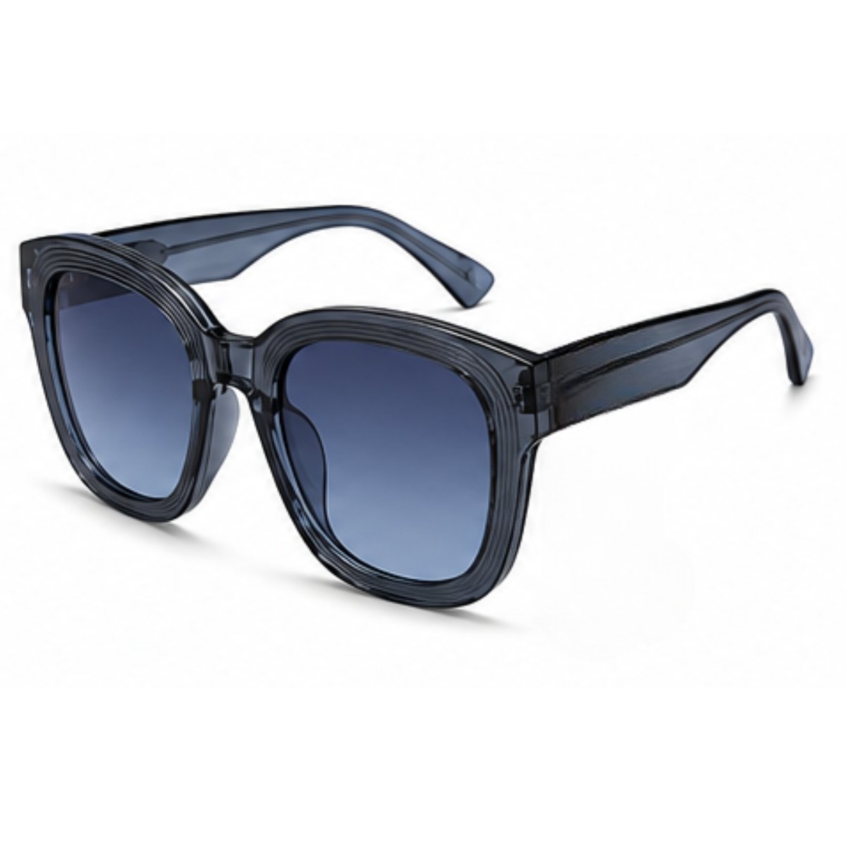Óculos de Sol Oversize Fashion Moderno Proteção UV400 Azul 3