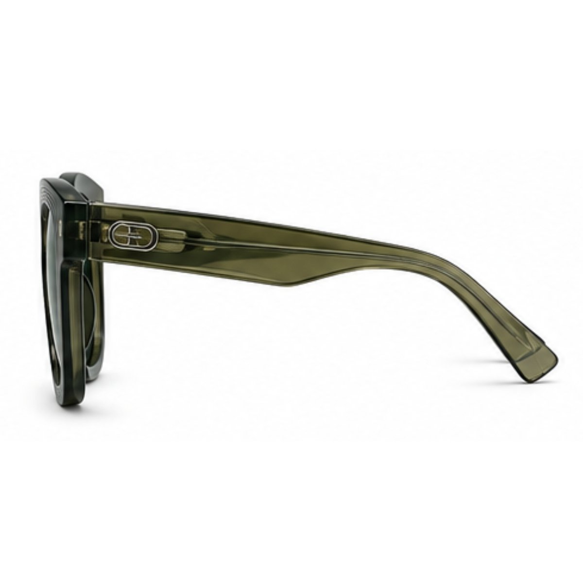 Óculos de Sol Oversize Fashion Moderno Proteção UV400 Verde 4