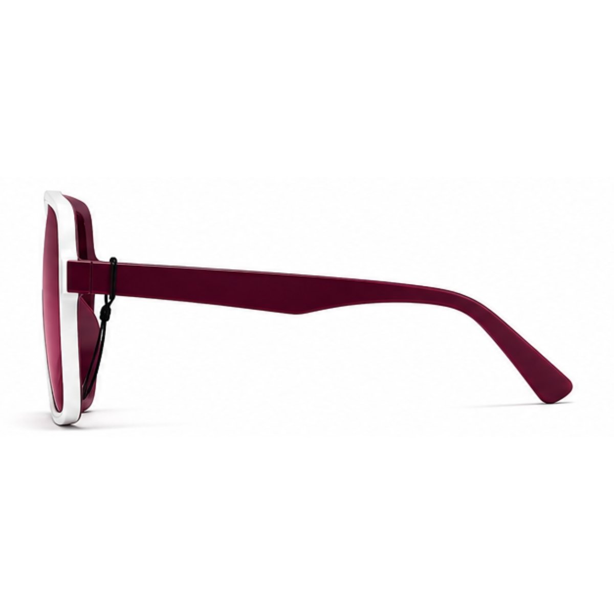 Óculos De Sol Máscara Grande Unissex Esportivo UV400 Fashion Bordô 2