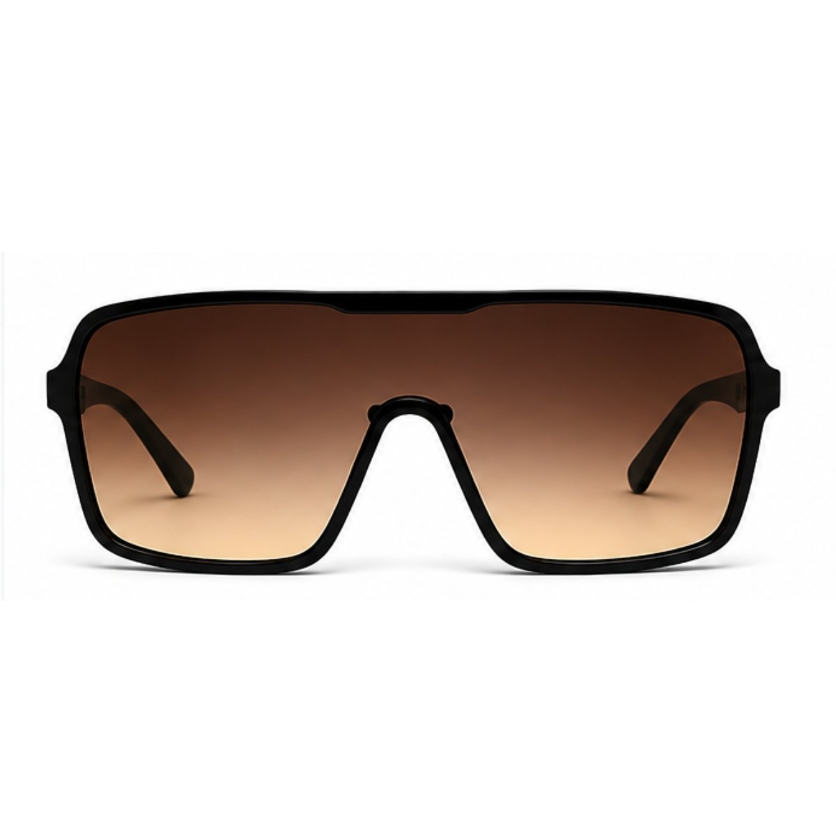 Óculos De Sol Máscara Grande Unissex Esportivo UV400 Fashion Marrom 2