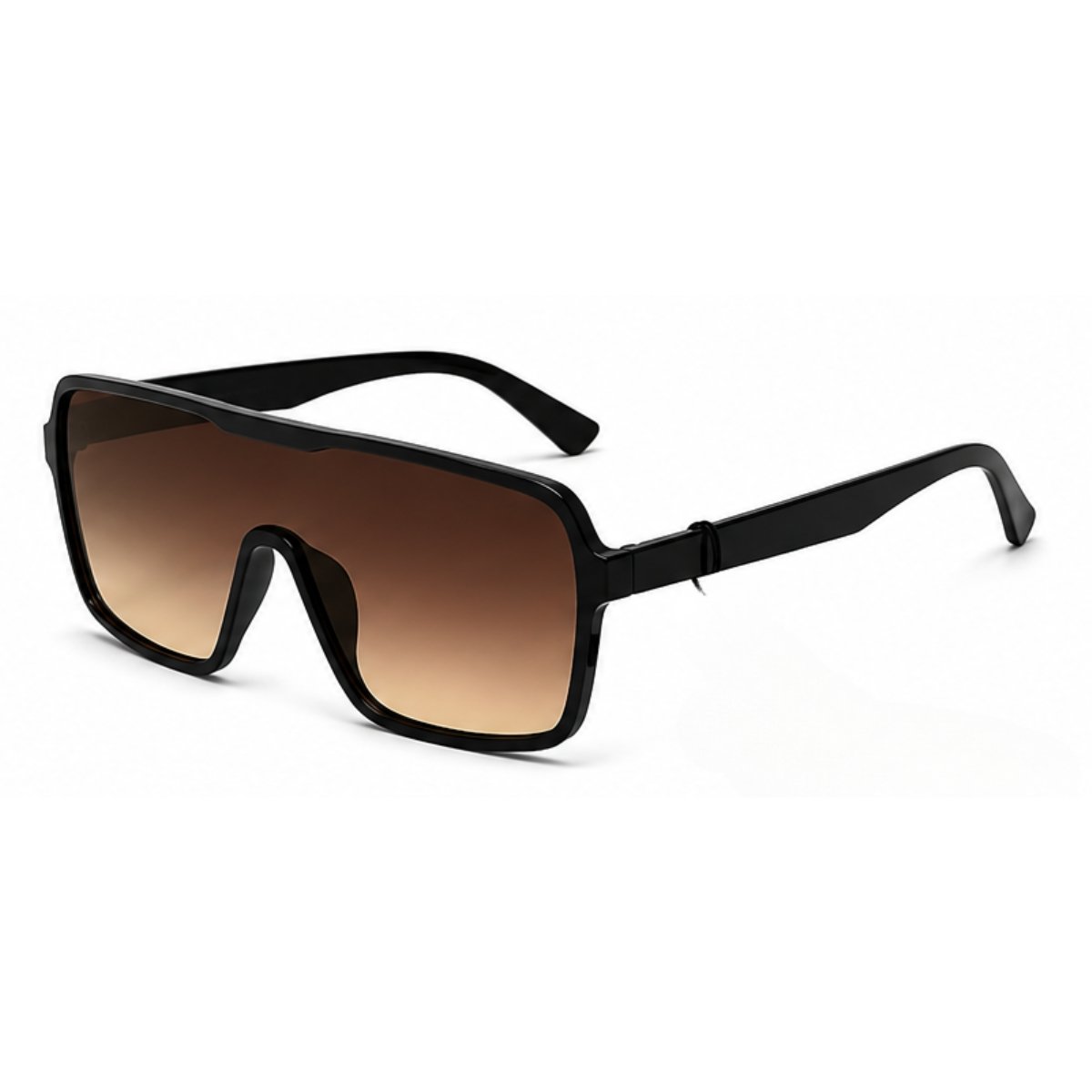 Óculos De Sol Máscara Grande Unissex Esportivo UV400 Fashion Marrom 4