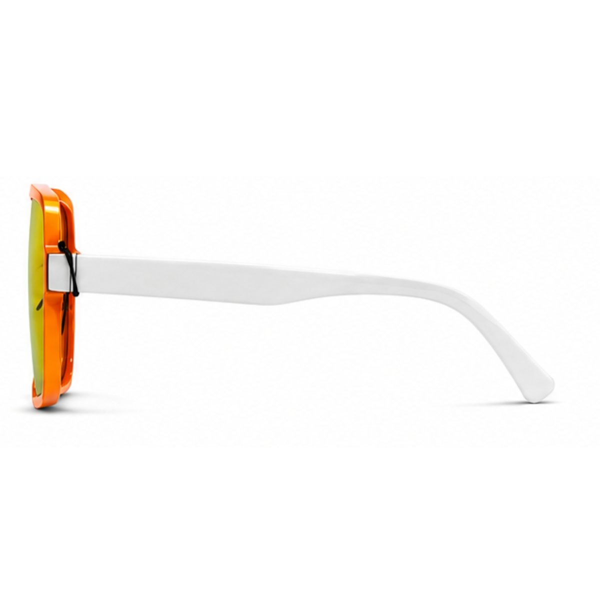 Óculos De Sol Máscara Grande Unissex Esportivo UV400 Fashion Branco 2