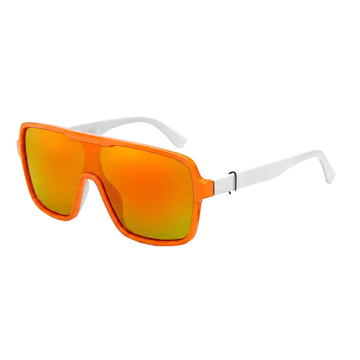 Óculos De Sol Máscara Grande Unissex Esportivo UV400 Fashion Branco 3