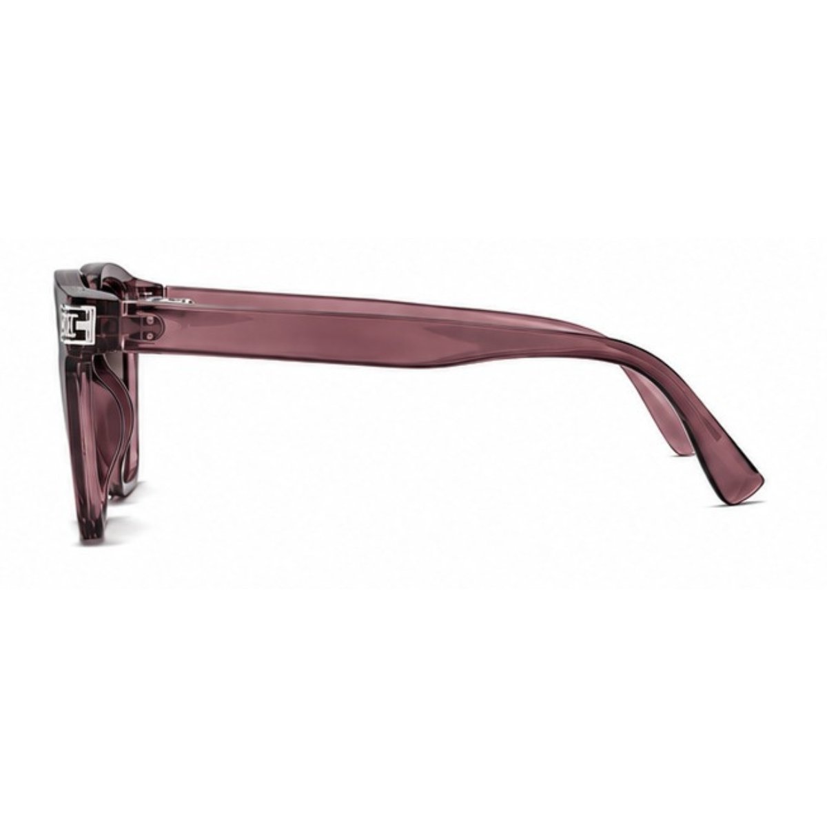 Óculos de Sol Feminino Quadrado Oversized UV400 Elegante Casual Roxo 3