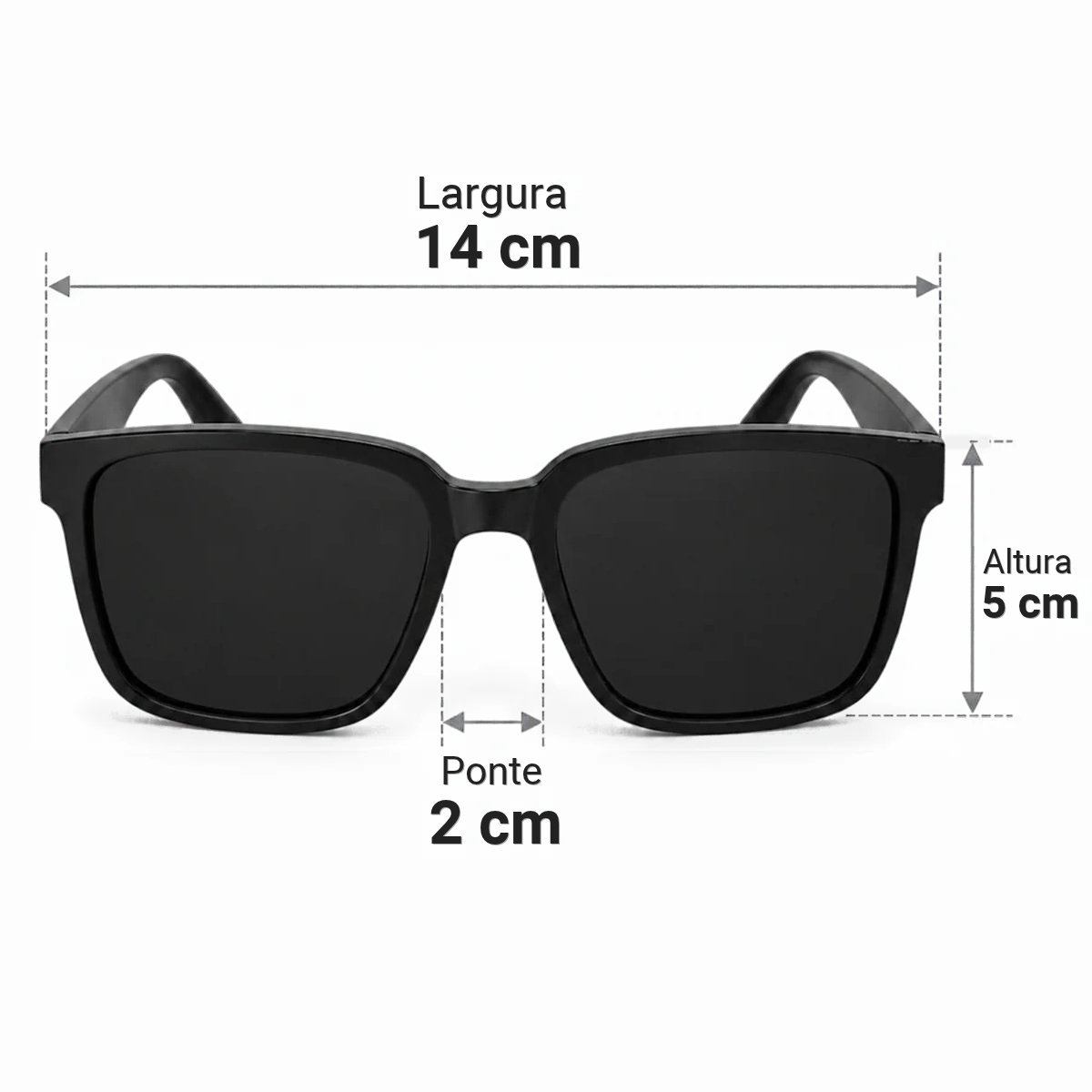 Kit 2 Óculos de Sol Unissex Quadrado Moderno Estiloso Casual Multicores 3