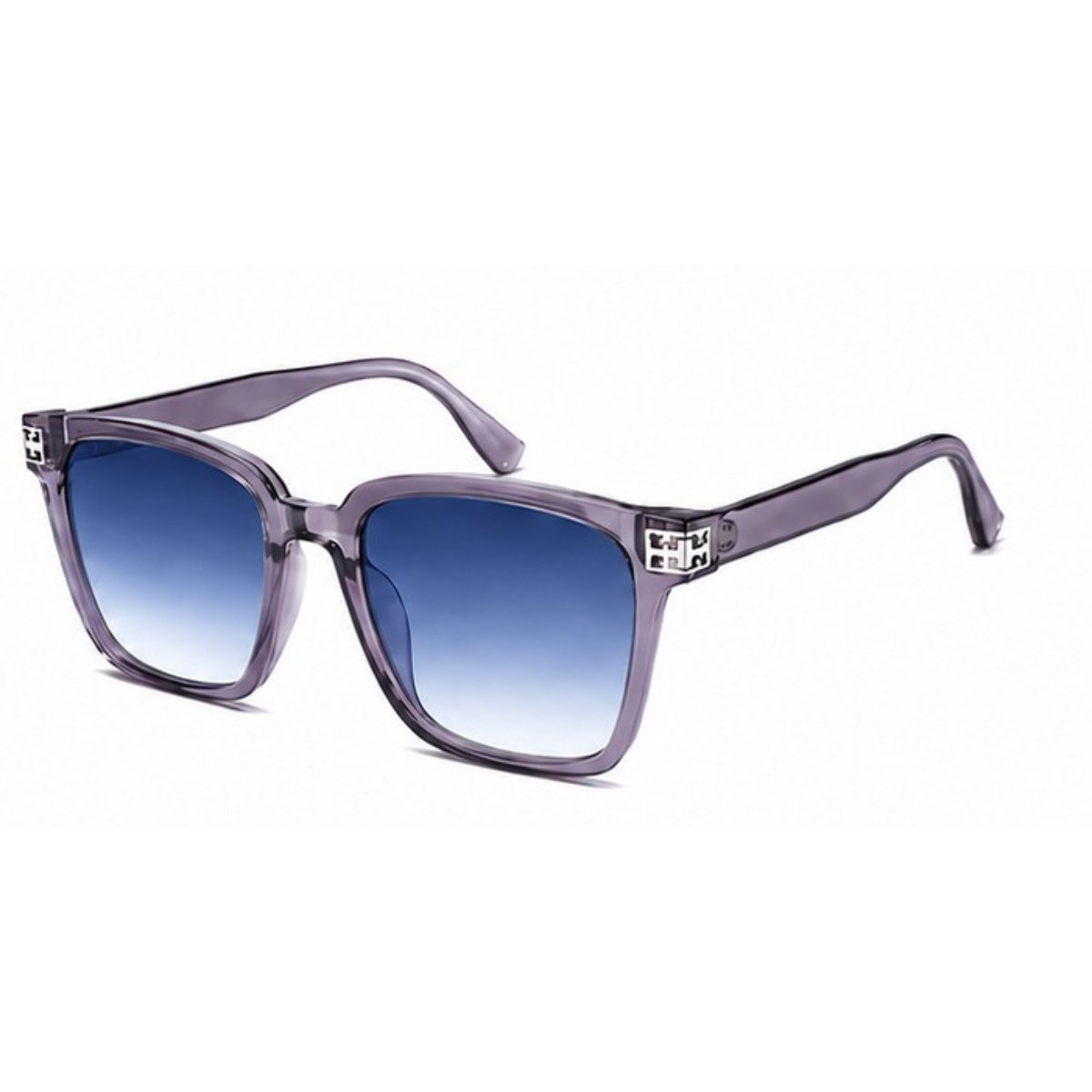 Kit 2 Óculos de Sol Feminino Quadrado Oversize Lente Degradê Moderno Elegante Fashion Multicores 5