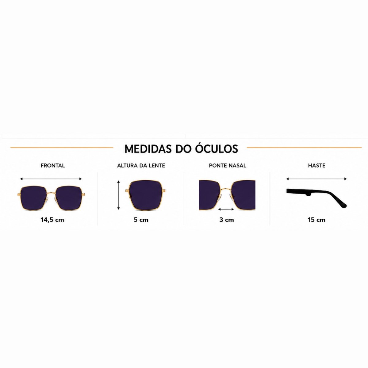 Kit 2 Óculos de Sol Feminino Quadrado Oversized Luxo Fashion Multicores 6