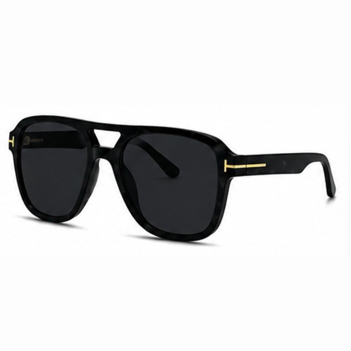 Kit 2 Óculos de Sol Quadrado Aviador Retrô Moderno Multicores 4