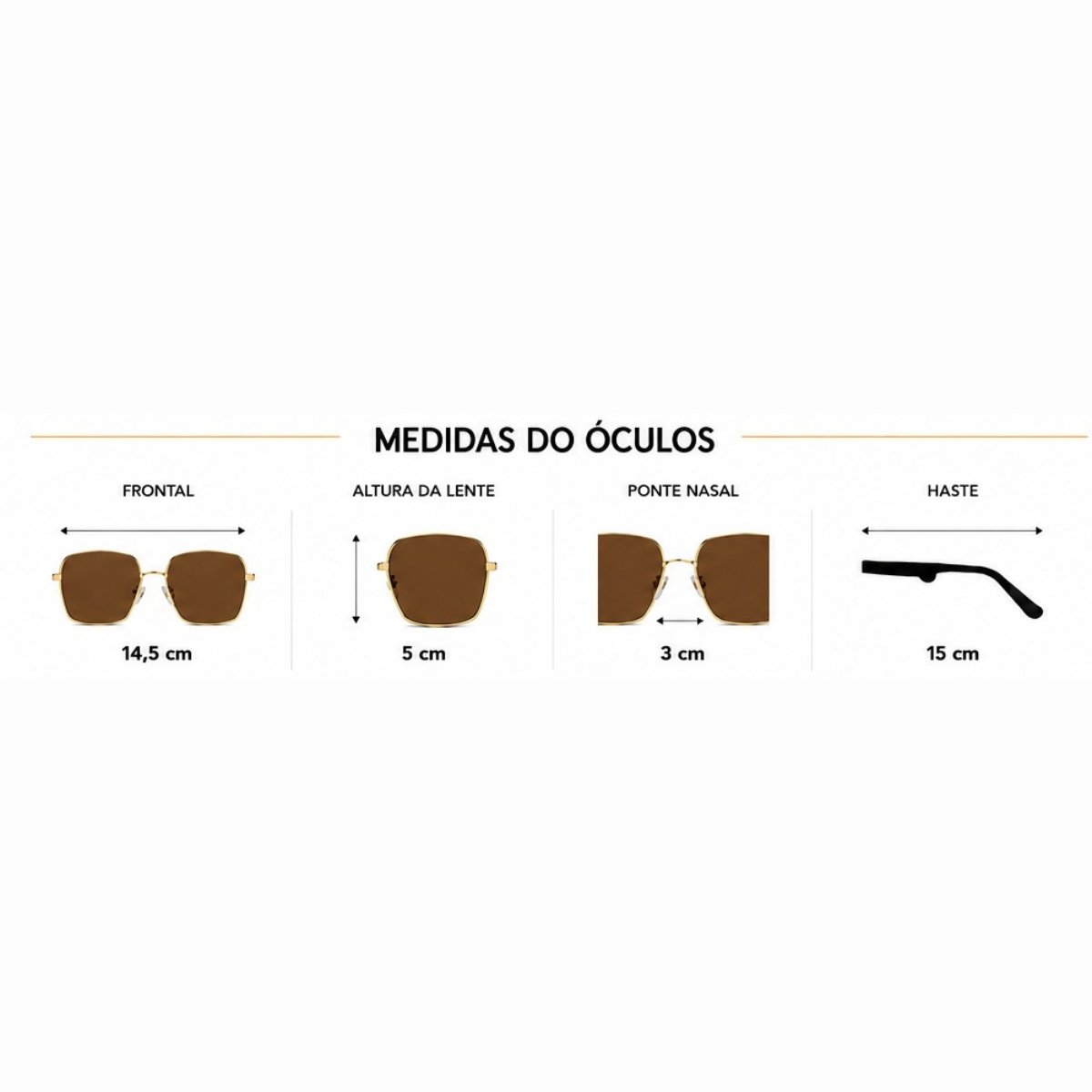 Kit 4 Óculos de Sol Feminino Quadrado Oversized Grande Fashion Luxo Degradê Multicores 6