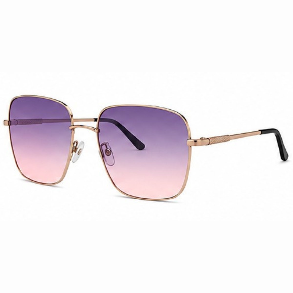 Kit 4 Óculos de Sol Feminino Quadrado Oversized Grande Fashion Luxo Degradê Multicores 2