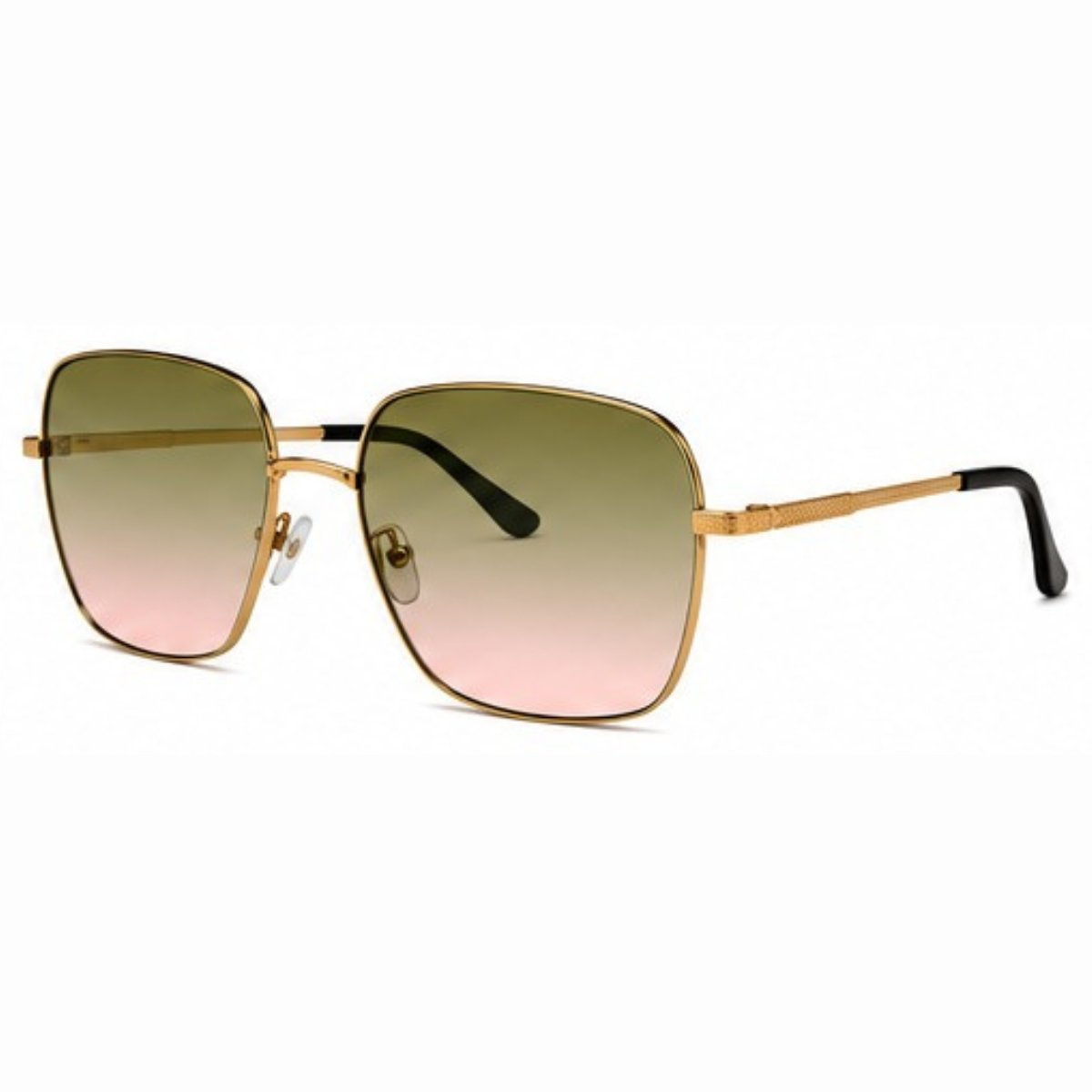 Kit 4 Óculos de Sol Feminino Quadrado Oversized Grande Fashion Luxo Degradê Multicores 2