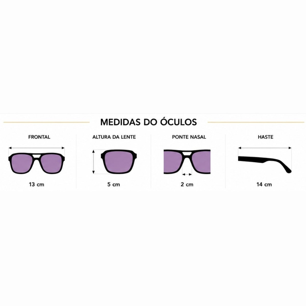 Kit 3 Óculos de Sol Quadrado Aviador Vintage Retrô Fashion Multicores 5