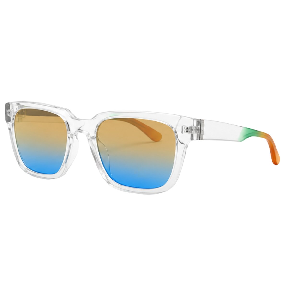 Kit 2 Óculos de Sol Unissex Quadrado Moderno Lente Degradê Estiloso Multicores 2