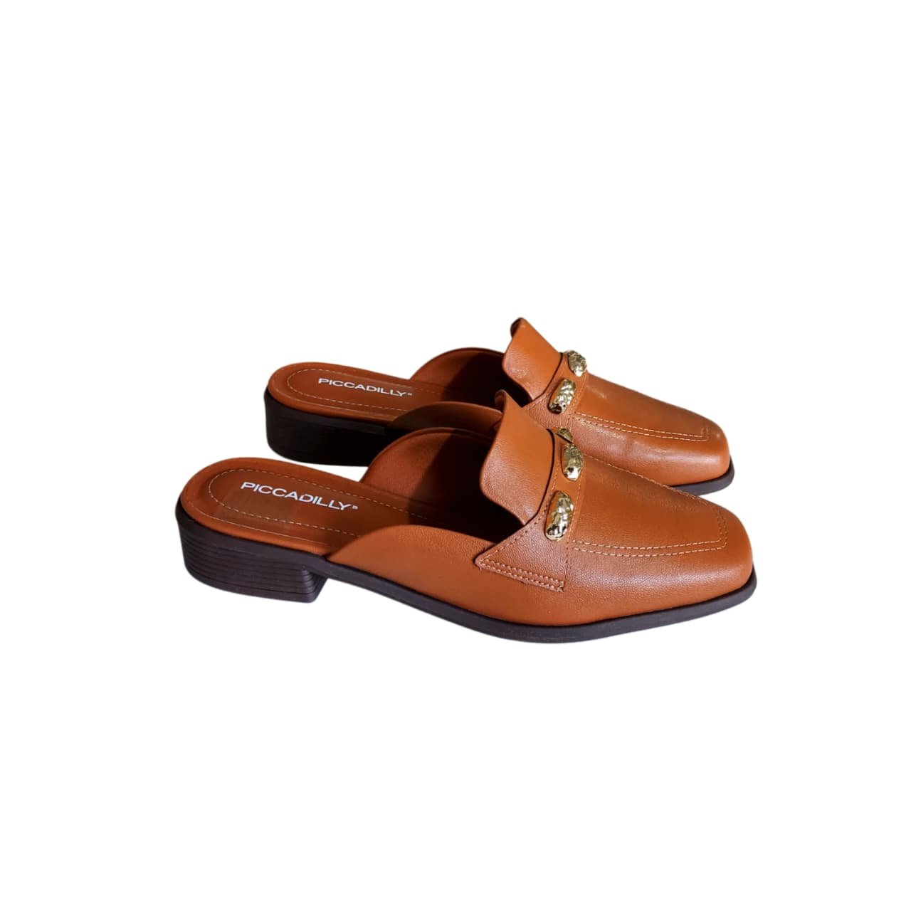 Piccadilly Mule Feminino Salto 3 Cm Ref. 662009 Marrom 7