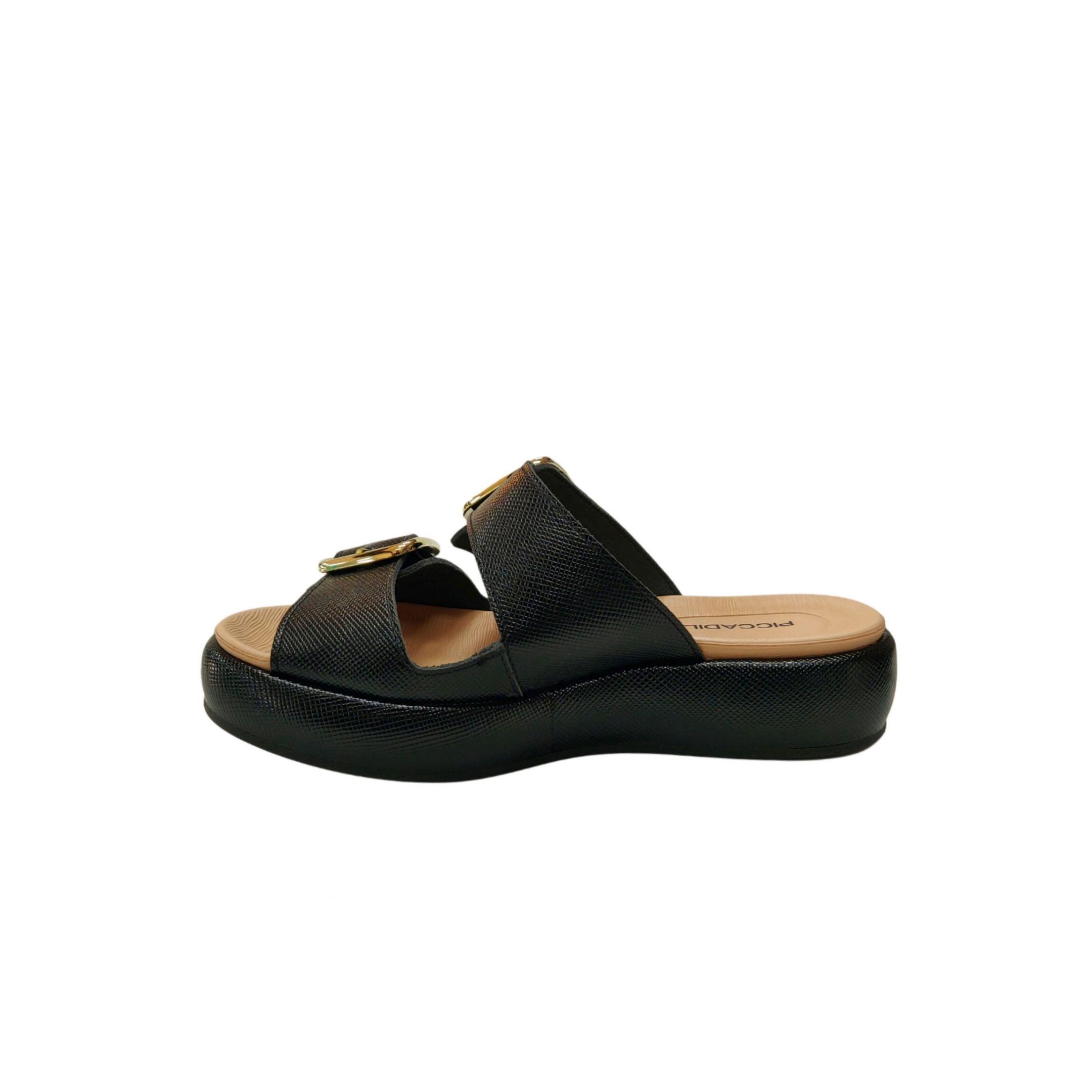 Piccadilly Chinelo Flatform Feminino Ref. 459002 Preto 3