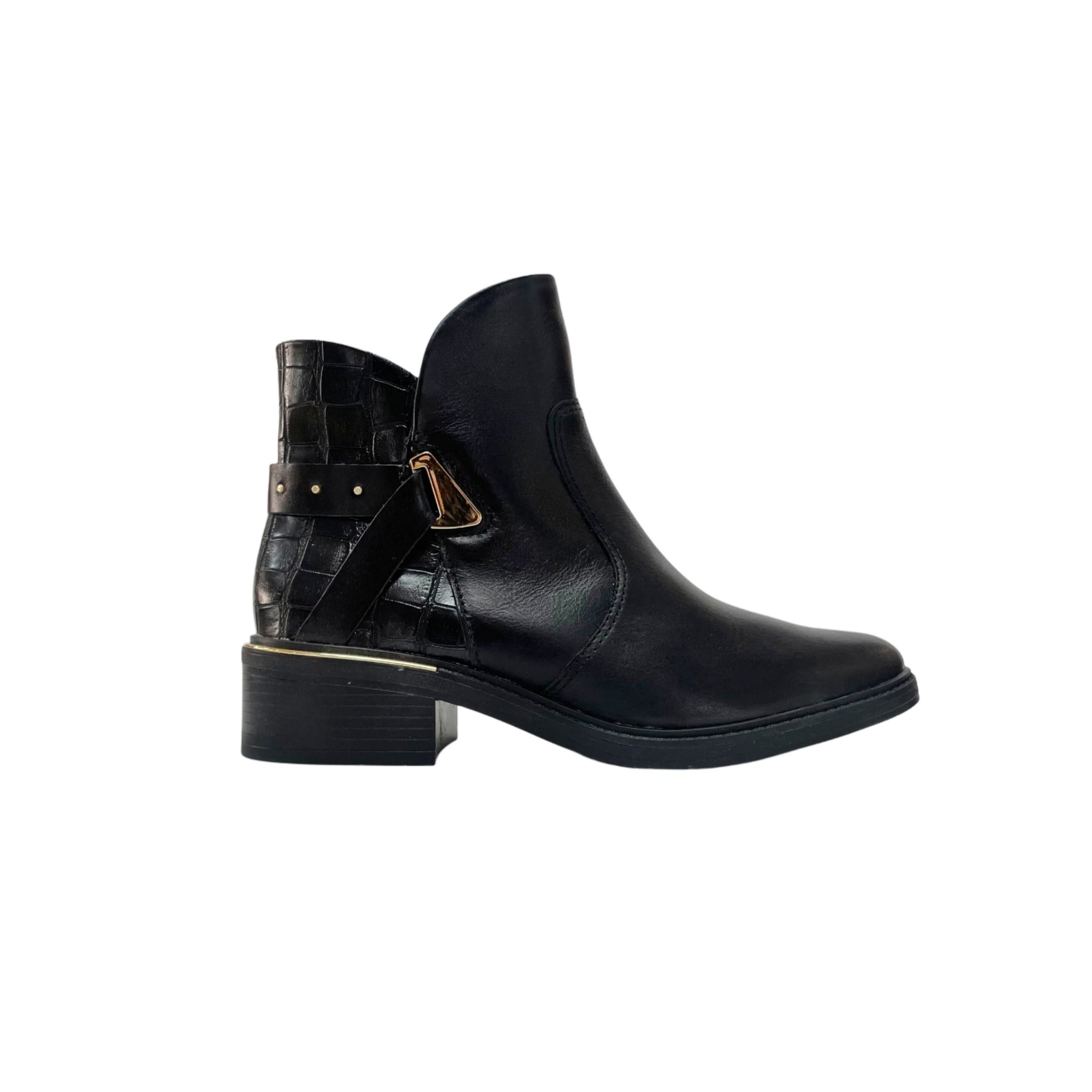 Comfortflex Bota Montaria Cano Curto em Couro Ref. 2569301