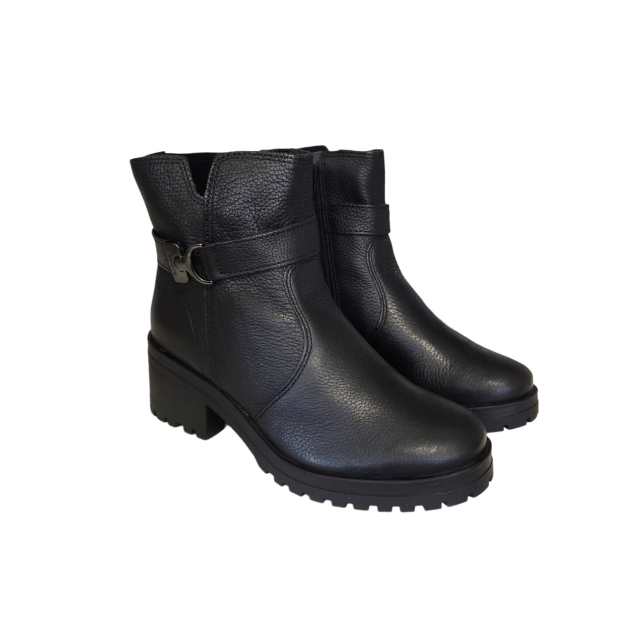 Bottero Coturno Feminino em Couro Salto 4 cm Ref. 349114 Preto 6