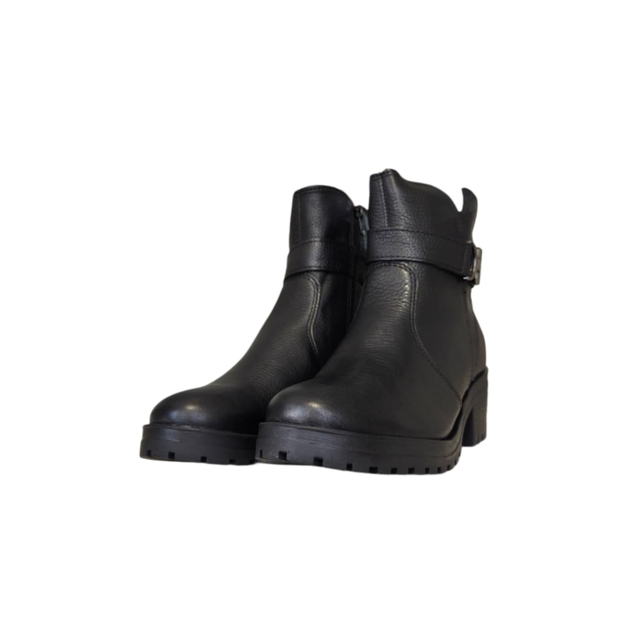 Bottero Coturno Feminino em Couro Salto 4 cm Ref. 349114 Preto 7