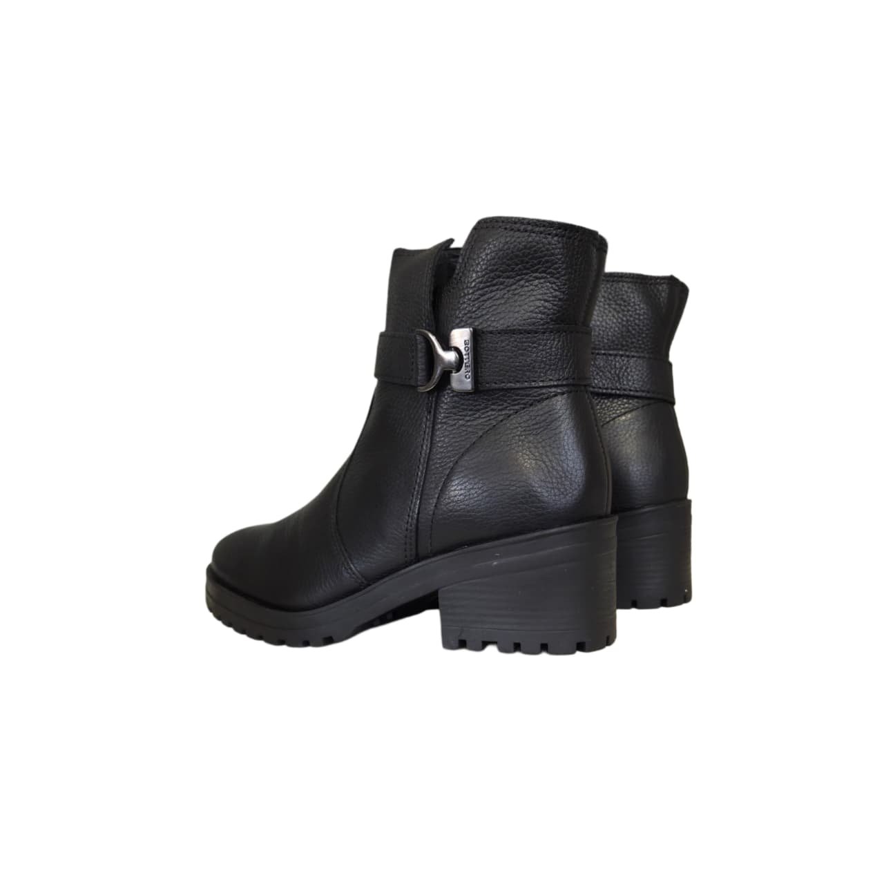 Bottero Coturno Feminino em Couro Salto 4 cm Ref. 349114 Preto 8