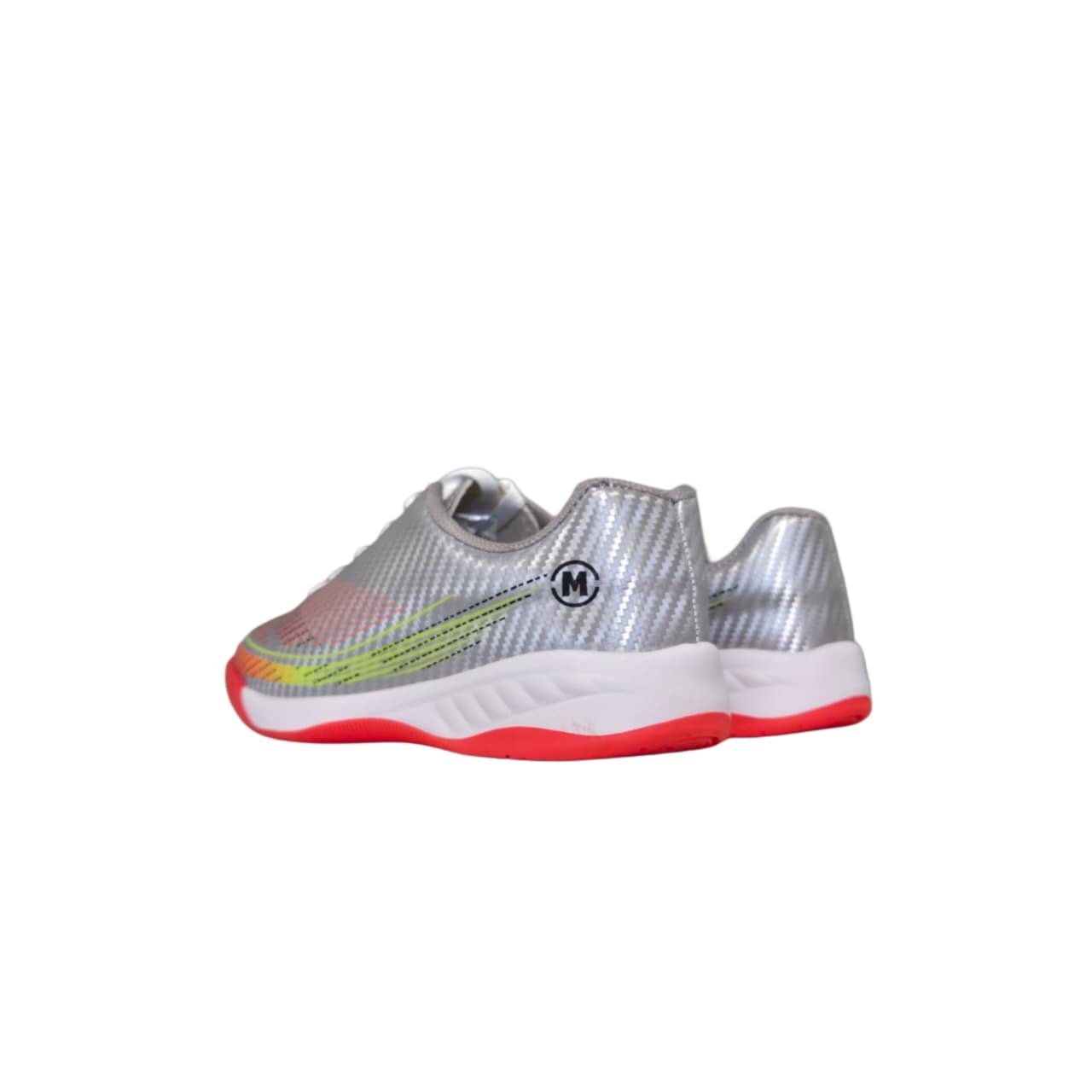 Molekinho Chuteira Futsal Indoor Infantil Ref. 2856.110 Cinza/Coral 8