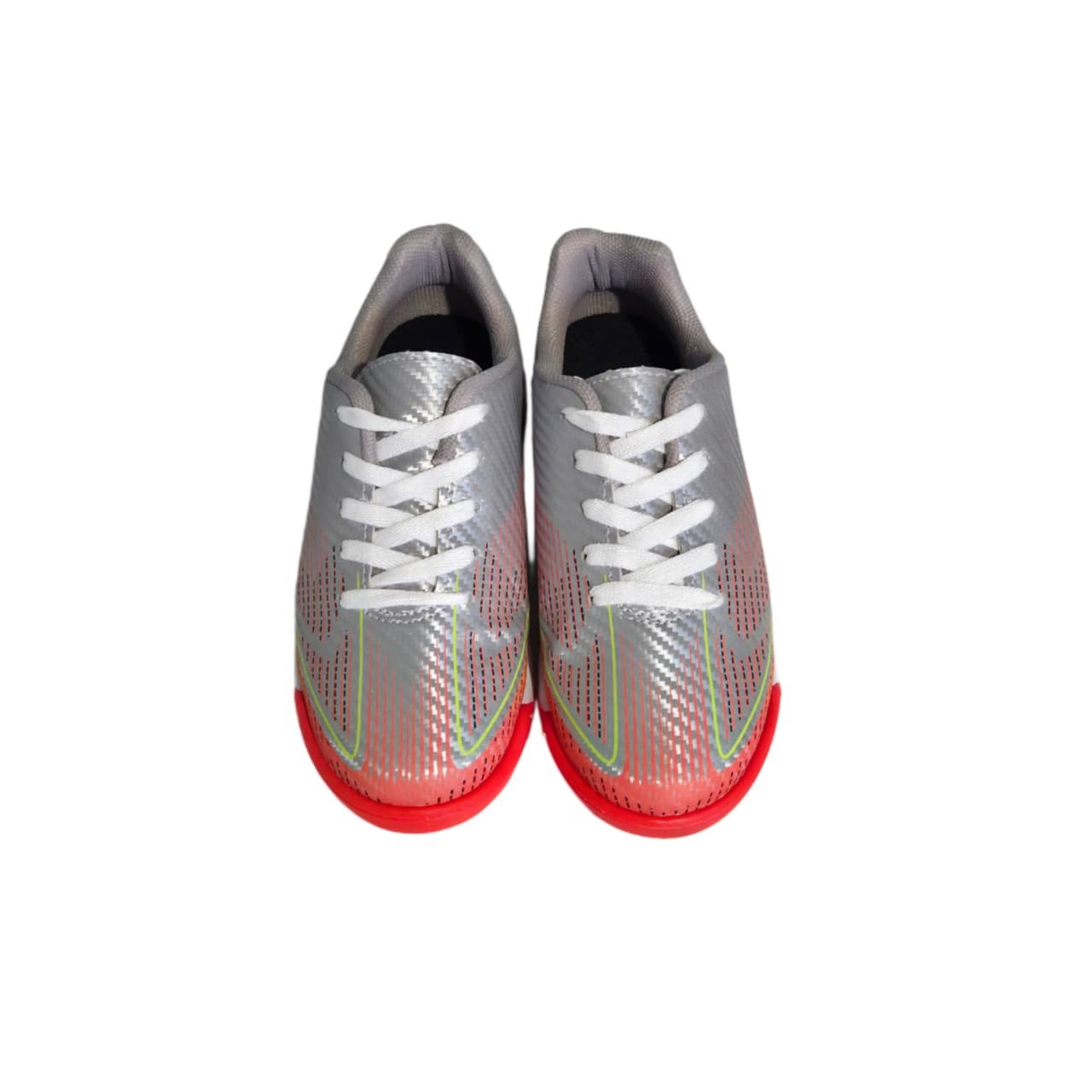 Molekinho Chuteira Futsal Indoor Infantil Ref. 2856.110 Cinza/Coral 9