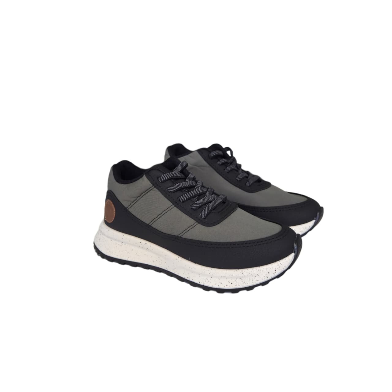 Molekinho Tenis Esportivo Infantil Com Cadarco Elastico Ref 2847.216 Verde Oliva/Preto 6