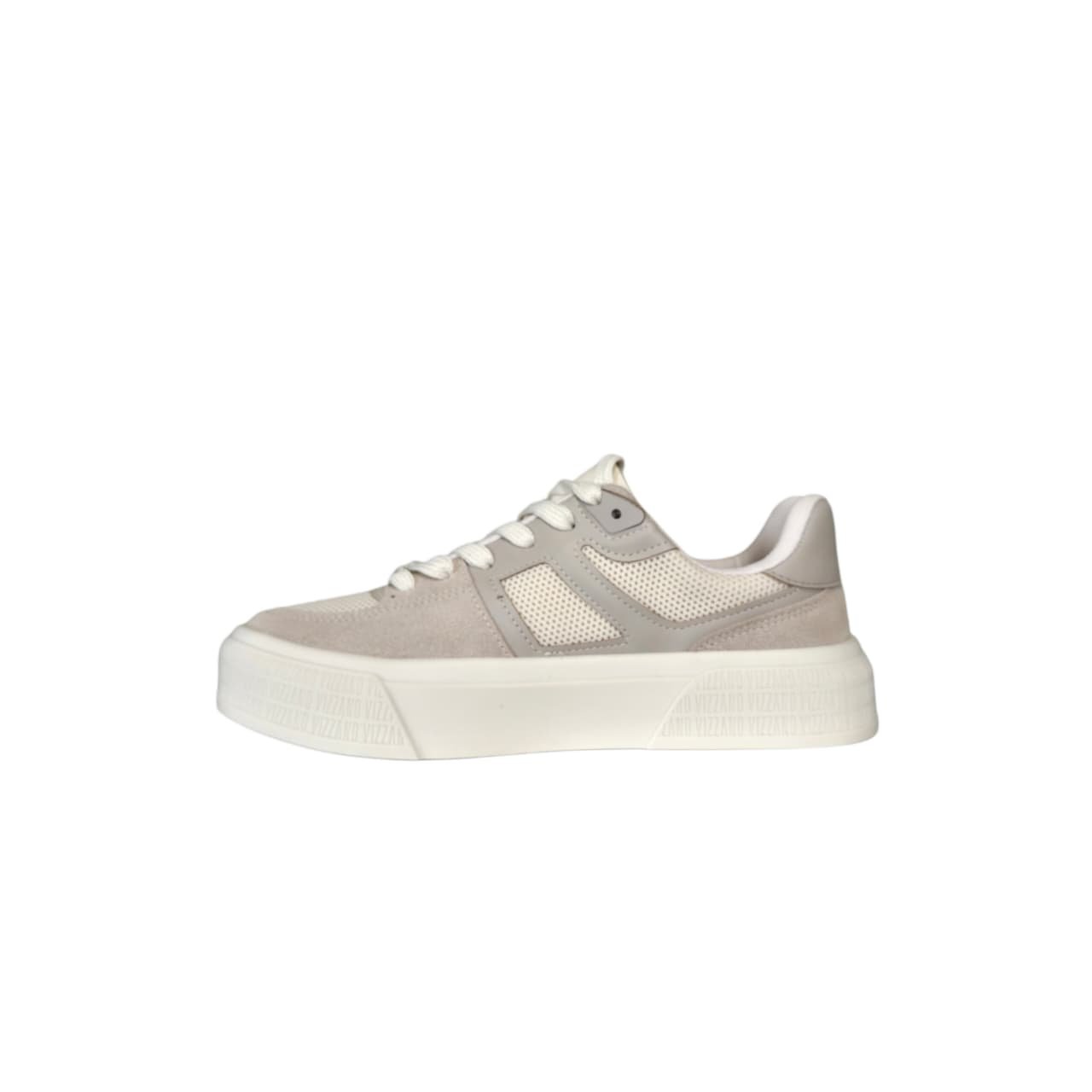 Vizzano Tenis Casual Street Feminino Ref. 1477.102 Bege/Cinza 3
