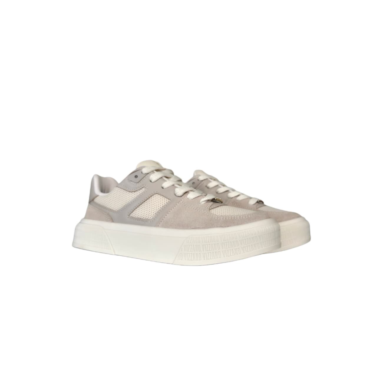 Vizzano Tenis Casual Street Feminino Ref. 1477.102 Bege/Cinza 5