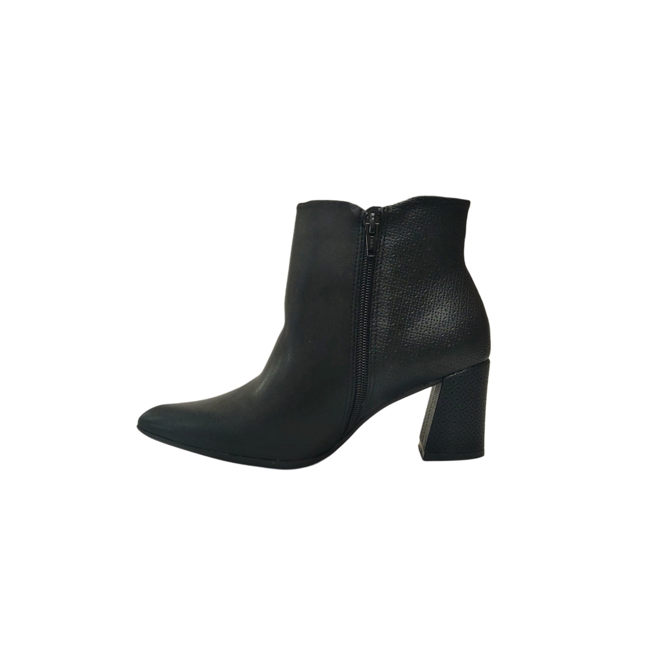 Piccadilly Bota Social Cano Curto Salto 8 Cm Ref. 745137 Preto 3