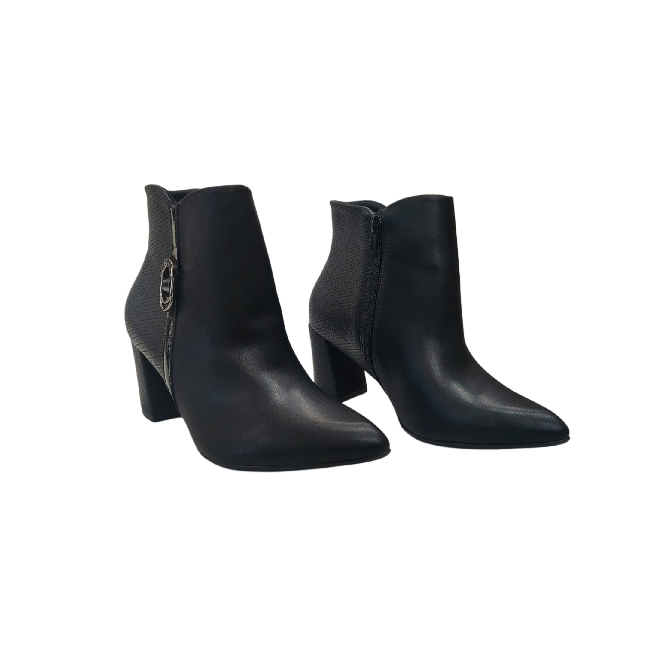 Piccadilly Bota Social Cano Curto Salto 8 Cm Ref. 745137 Preto 5