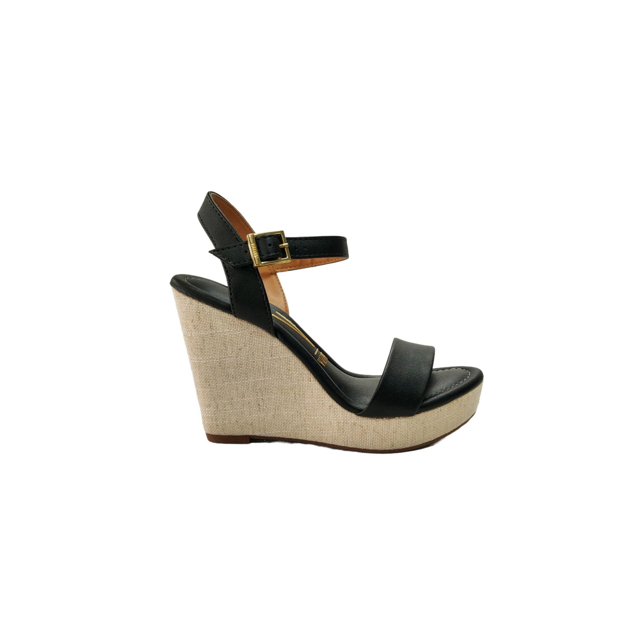 Vizzano Sandalia Anabela Feminina Salto 10 cm Ref. 6283.2000