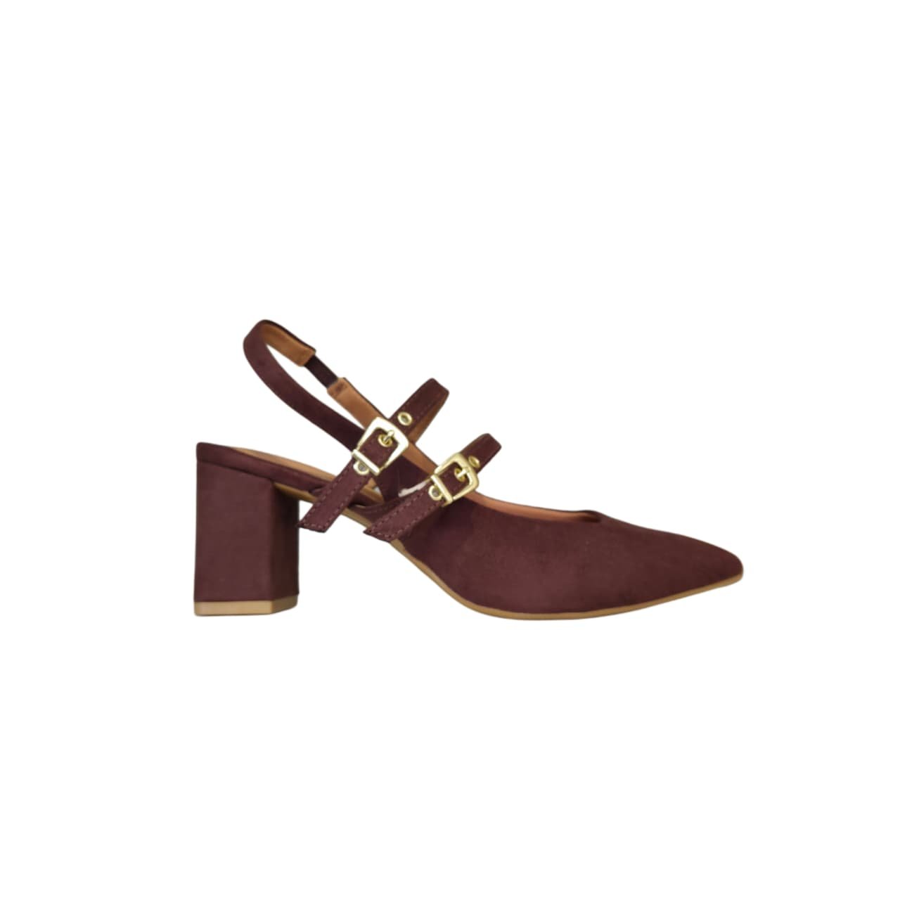 Vizzano Sapato Slingback Bico Quadrado Salto 6 cm Ref. 1373.112
