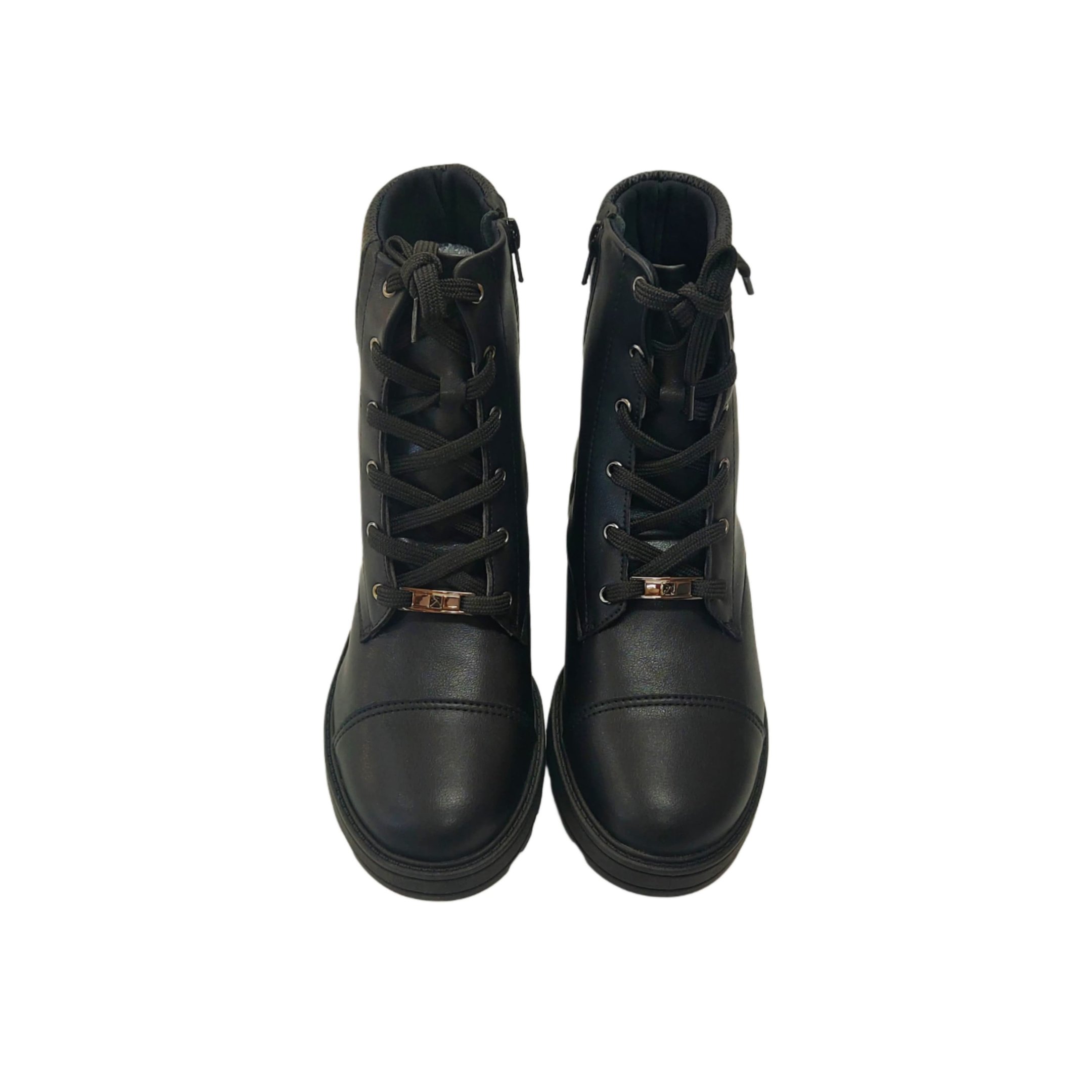 Piccadilly Maxi Coturno Feminino Com Cadarco Ref. 735030 Preto 6