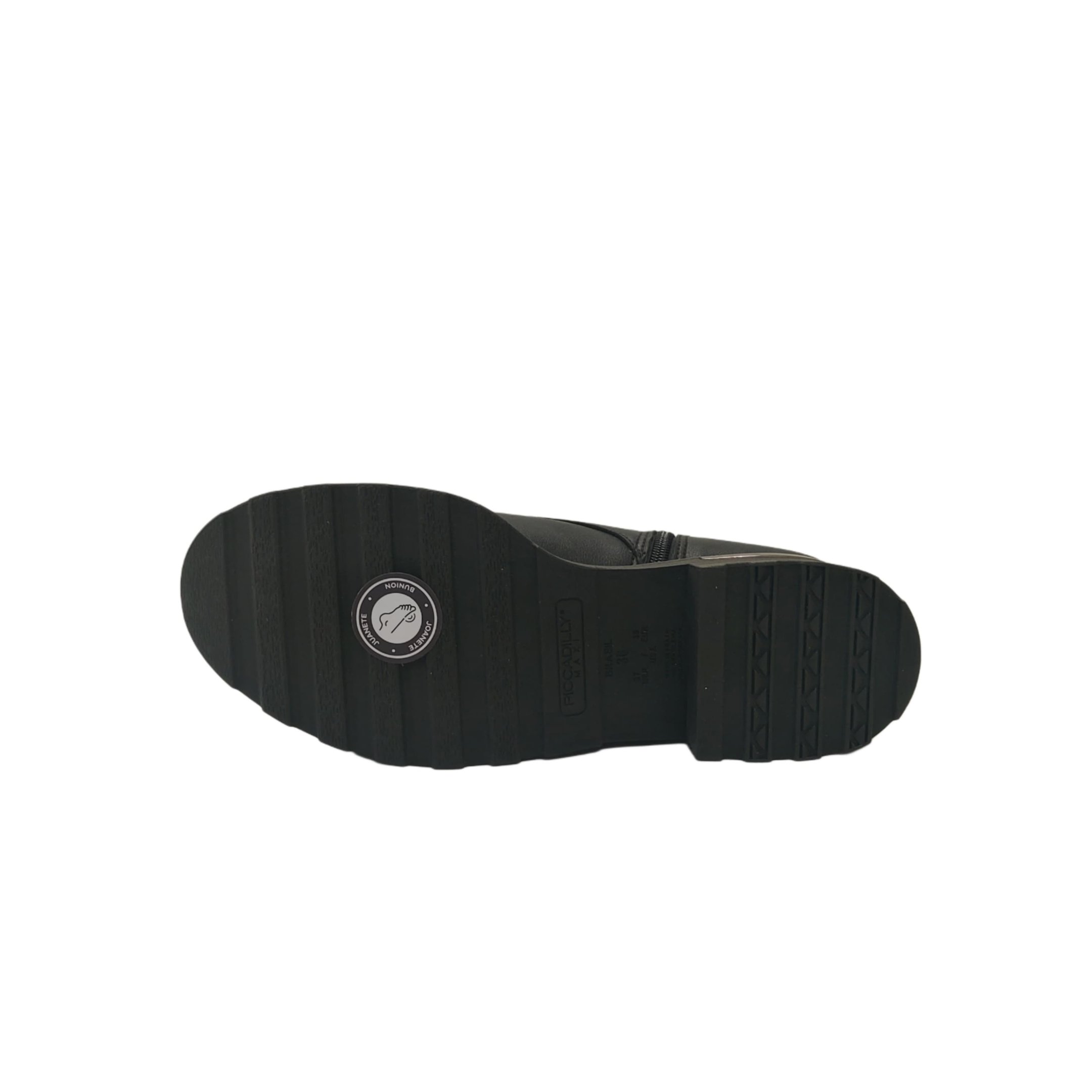 Piccadilly Maxi Coturno Feminino Com Cadarco Ref. 735030 Preto 7