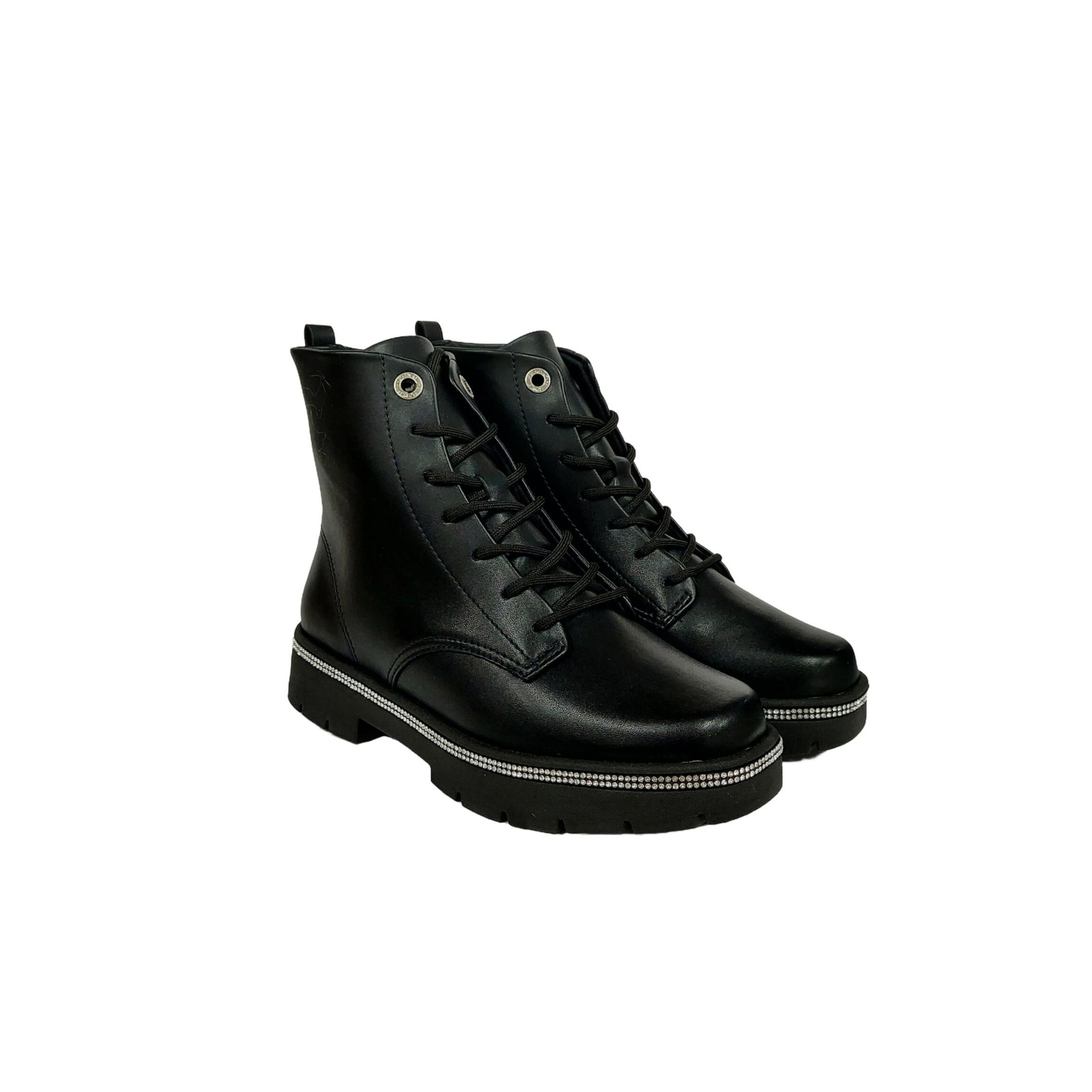 Vizzano Coturno Feminino com Detalhe em Strass Ref. 3101.201 Preto 2