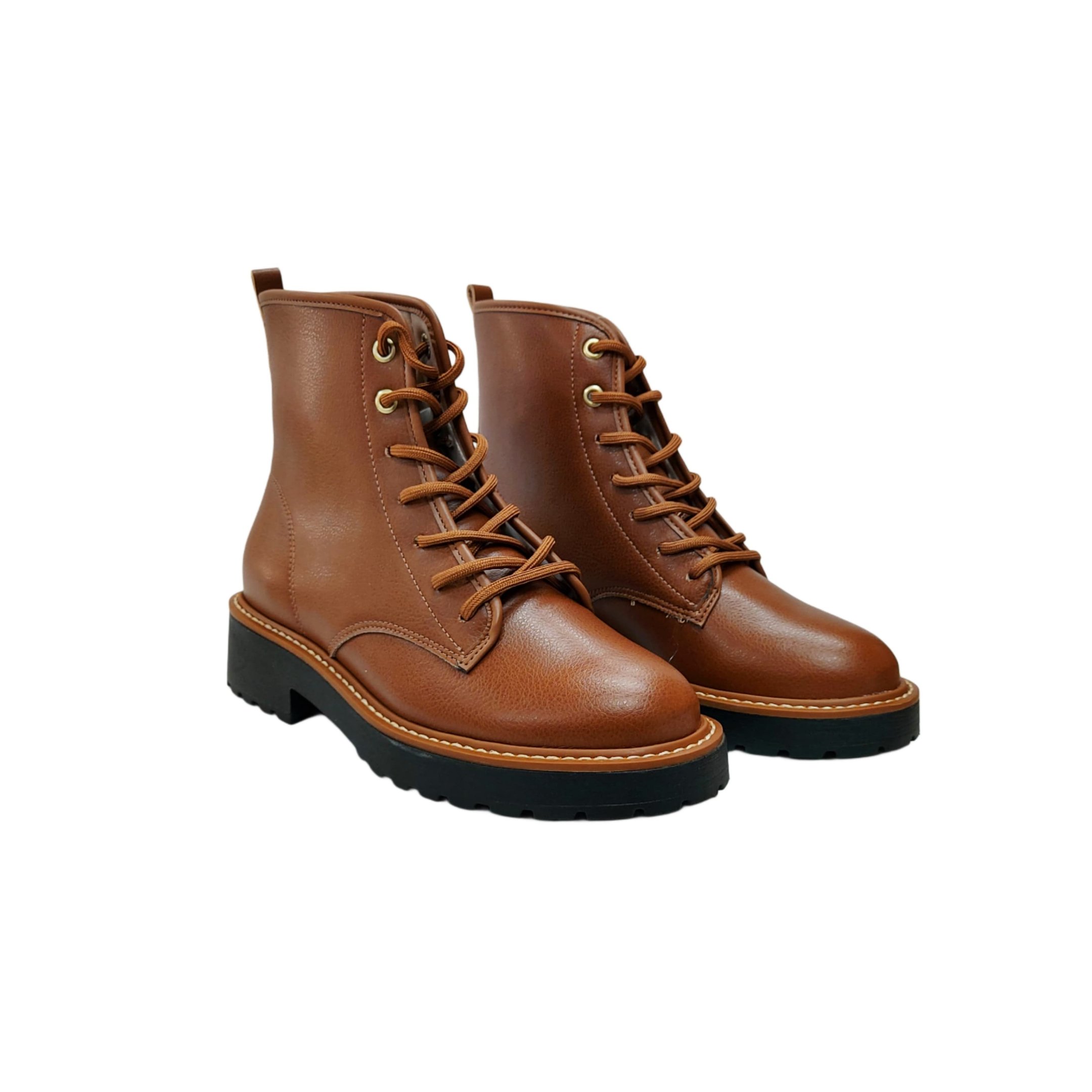 Vizzano Coturno Feminino Com Cadarco Ref. 3103.100 Caramelo 5