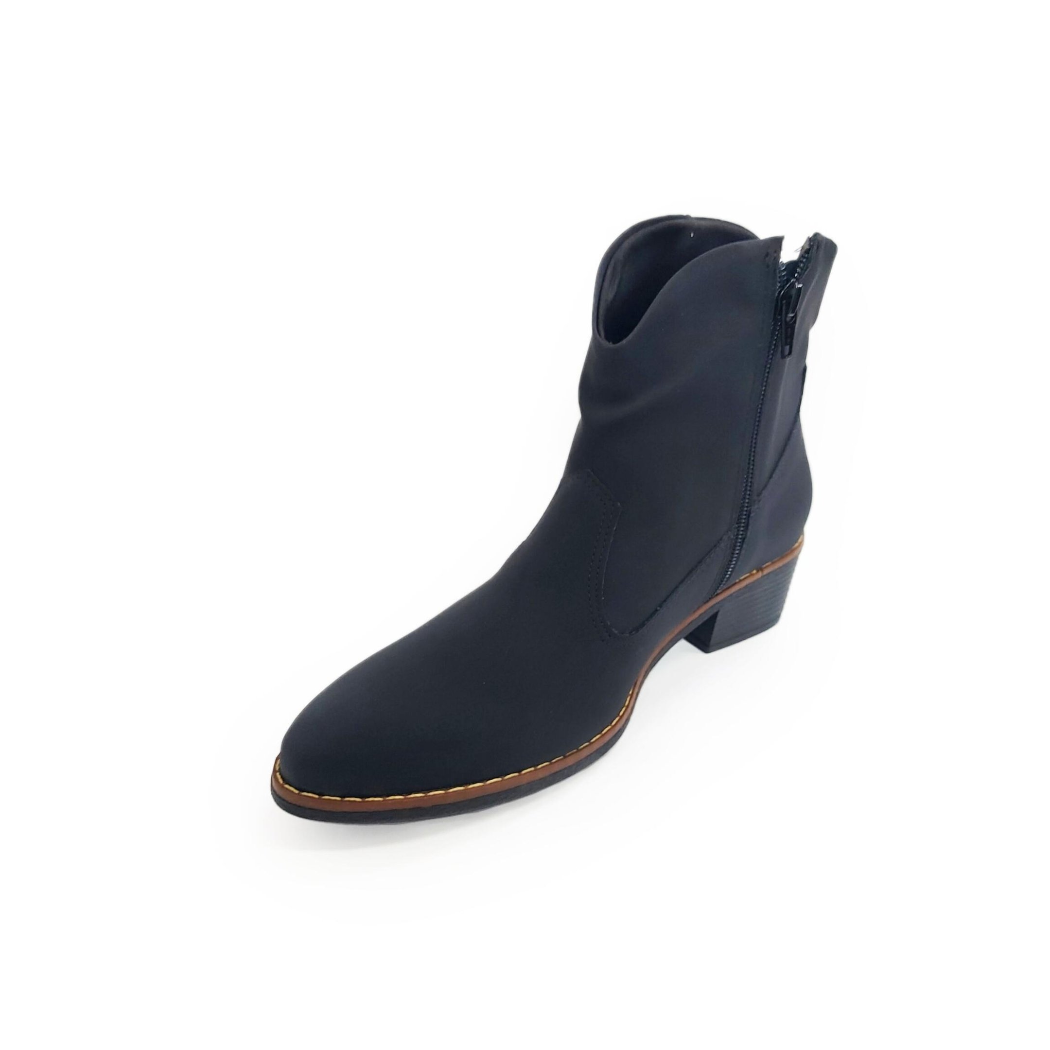 Piccadilly Bota Cowntry Cano Curto Salto 4 cm Ref. 661007 Preto 2