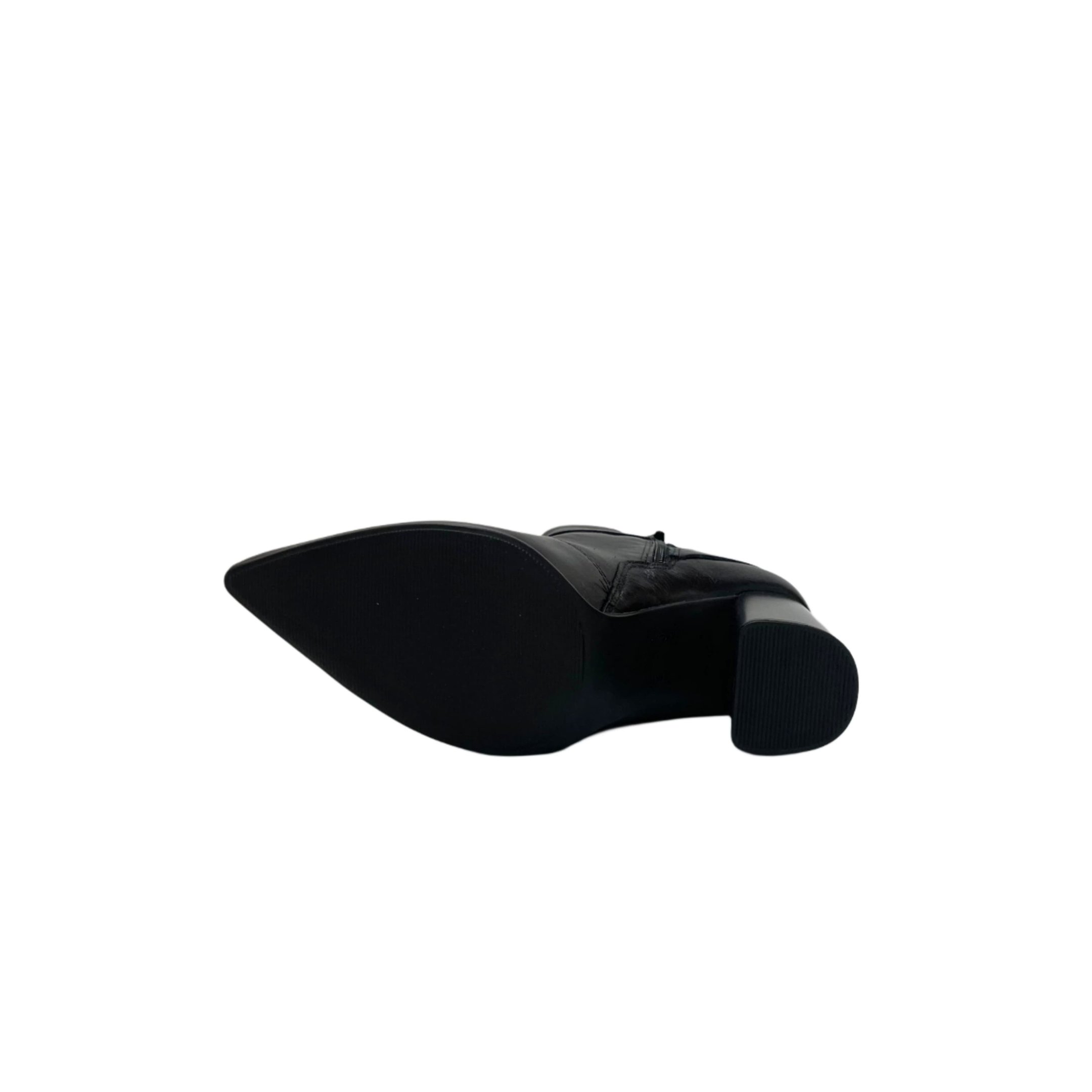 Ramarim Bota Cano Curto Em Couro Salto 9 Cm Ref. 2568101 Preto 7
