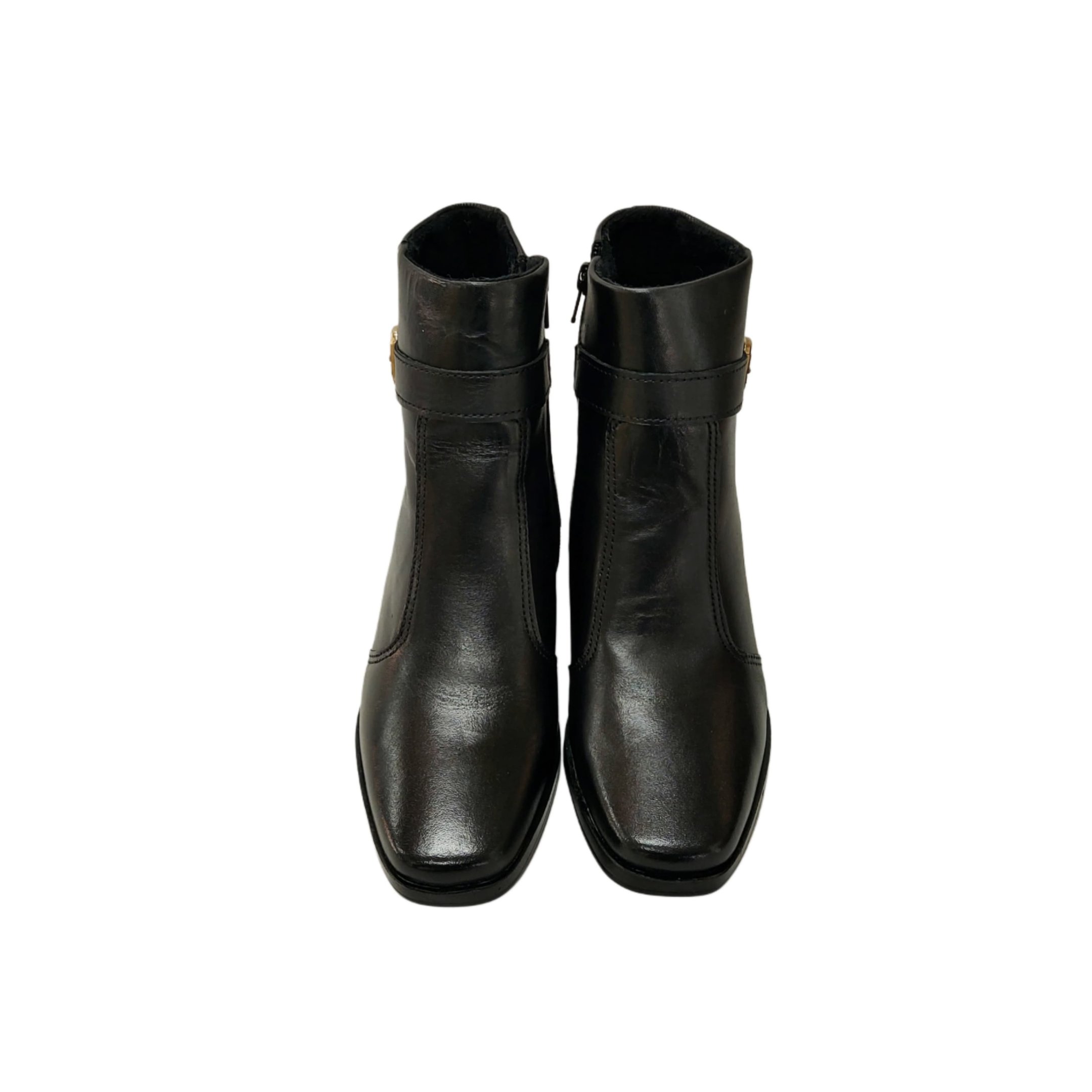 Pegada Bota Cano Curto Com Detalhe Salto 5 Cm Ref. 282353 Preto 6