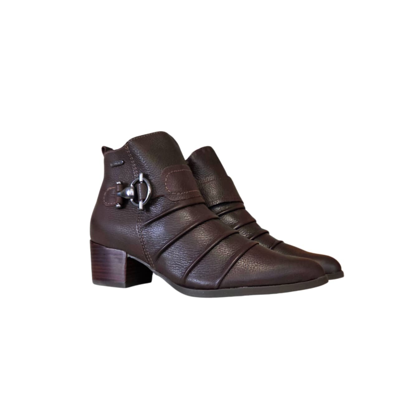 Bottero Bota Feminina Cano Curto em Couro Ref. 349313 Marrom 5