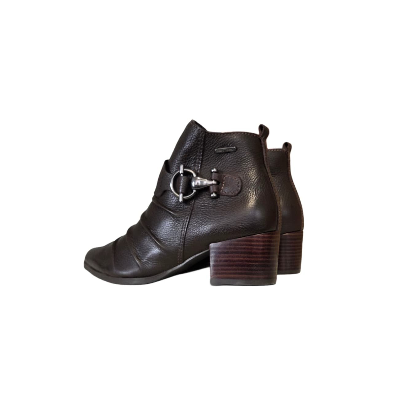 Bottero Bota Feminina Cano Curto em Couro Ref. 349313 Marrom 8