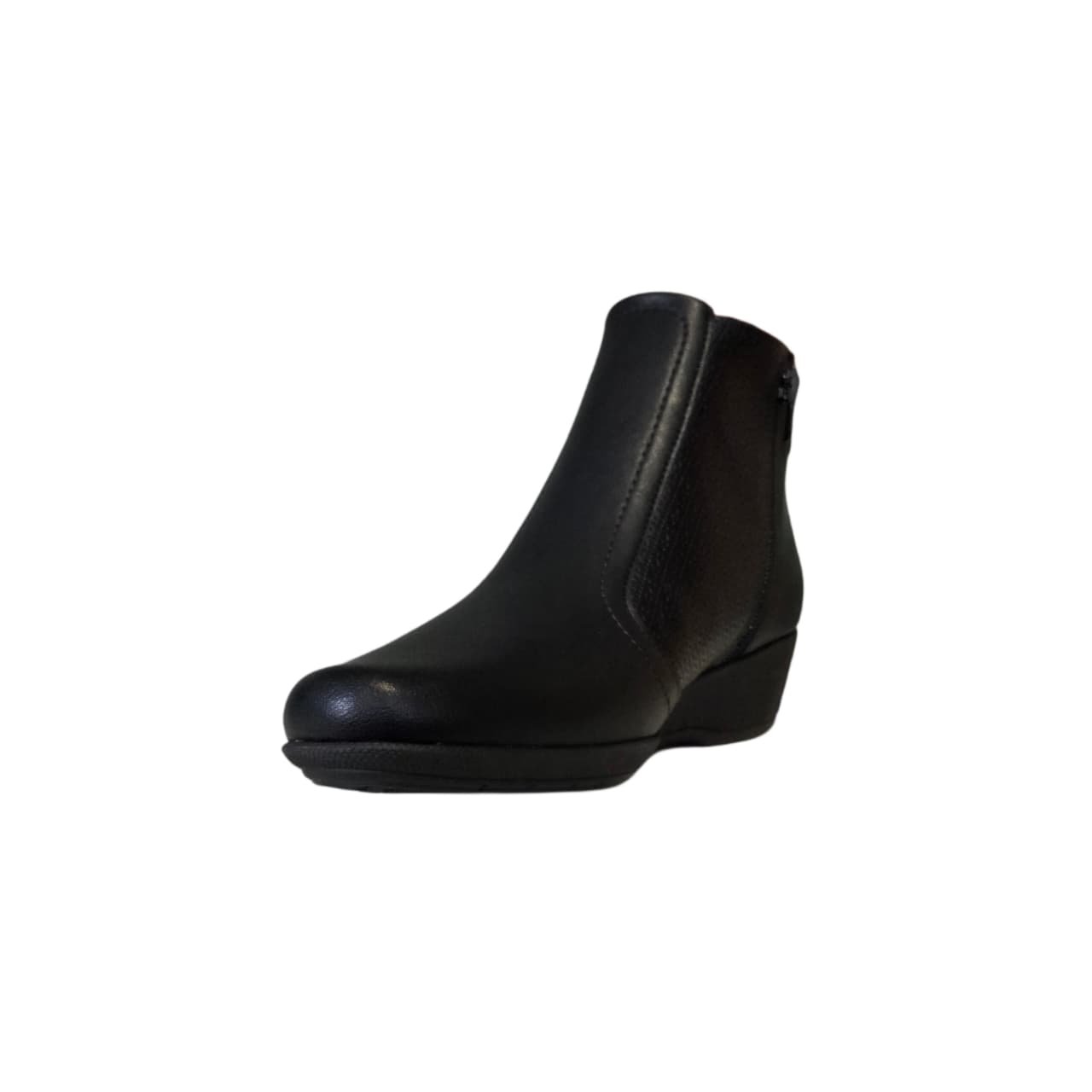 Piccadilly Bota Anabela Cano Curto Feminino Ref. 143217 Preto 2