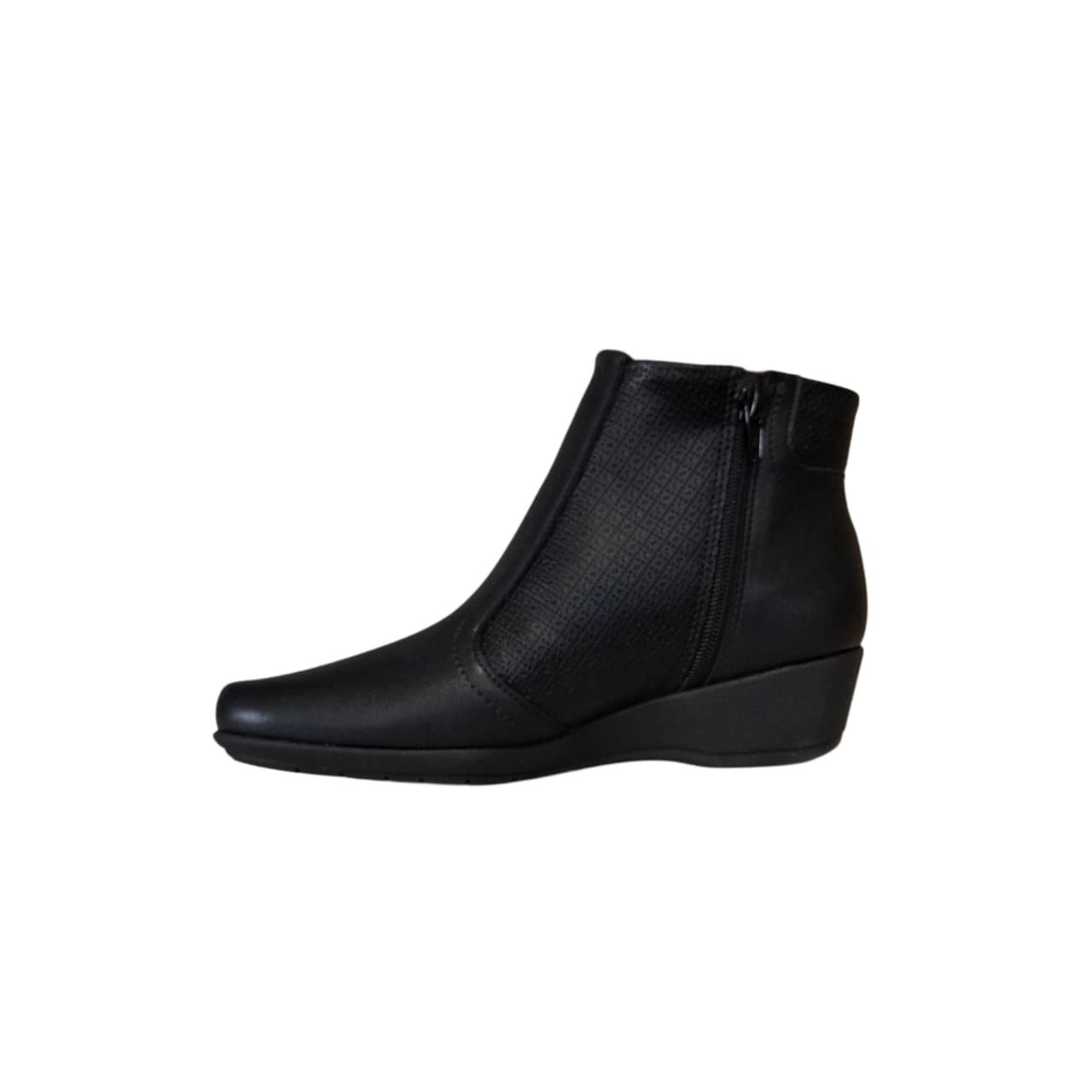 Piccadilly Bota Anabela Cano Curto Feminino Ref. 143217 Preto 3