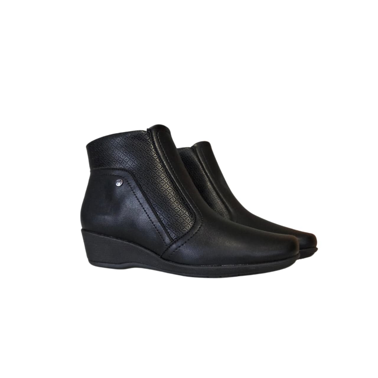 Piccadilly Bota Anabela Cano Curto Feminino Ref. 143217 Preto 5