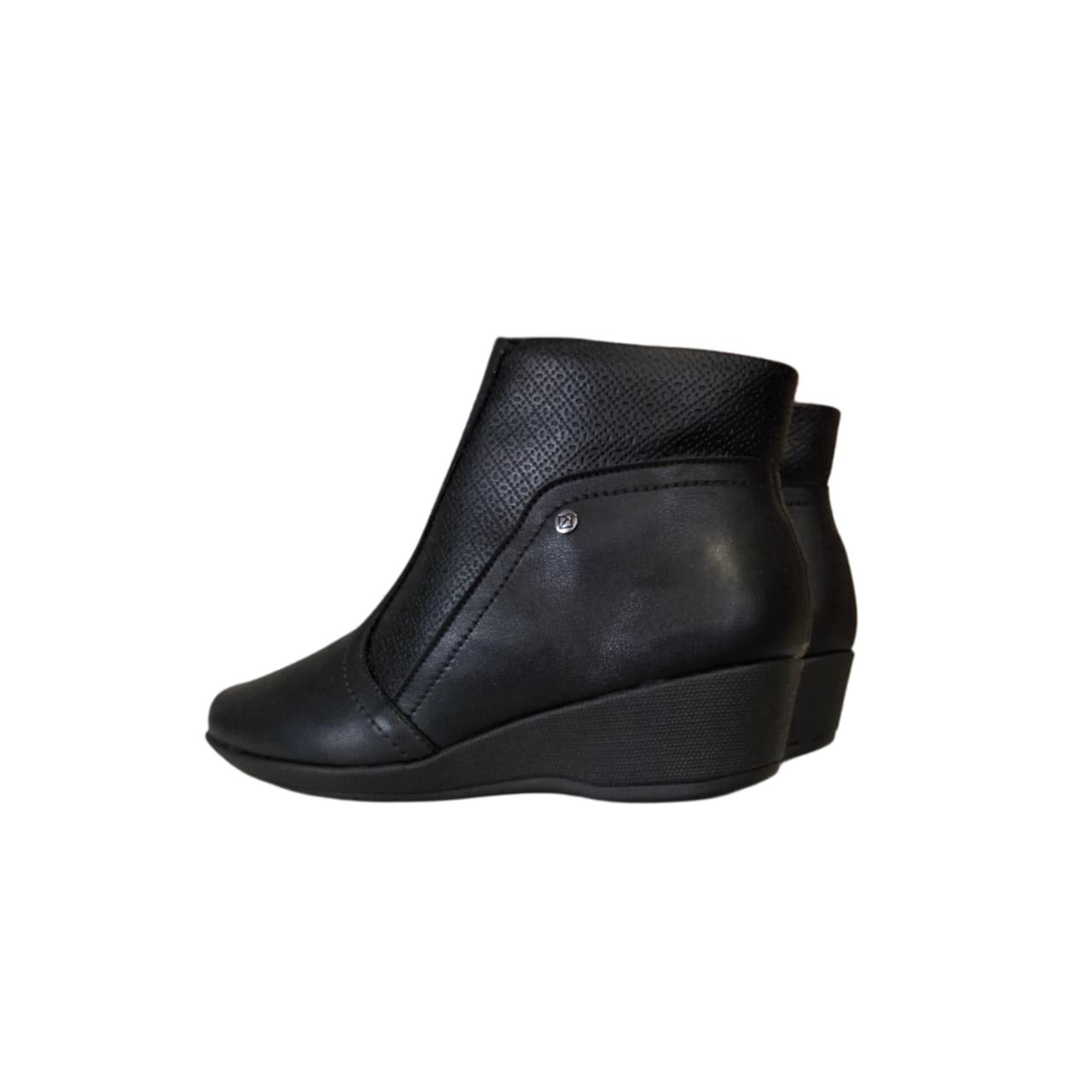 Piccadilly Bota Anabela Cano Curto Feminino Ref. 143217 Preto 8