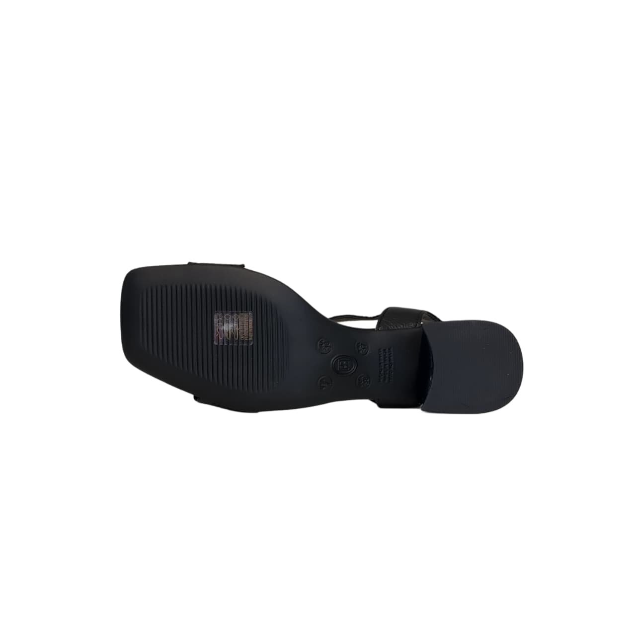 Bottero Sandalia Feminina em Couro Salto Bloco 4,5 cm Ref. 374002 Preto 4
