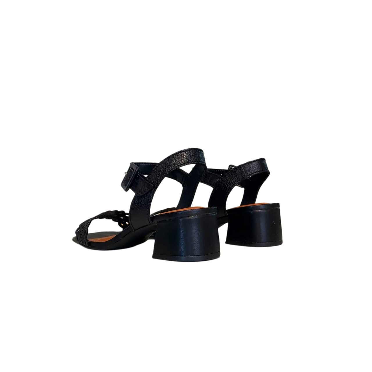 Bottero Sandalia Feminina em Couro Salto Bloco 4,5 cm Ref. 374002 Preto 7