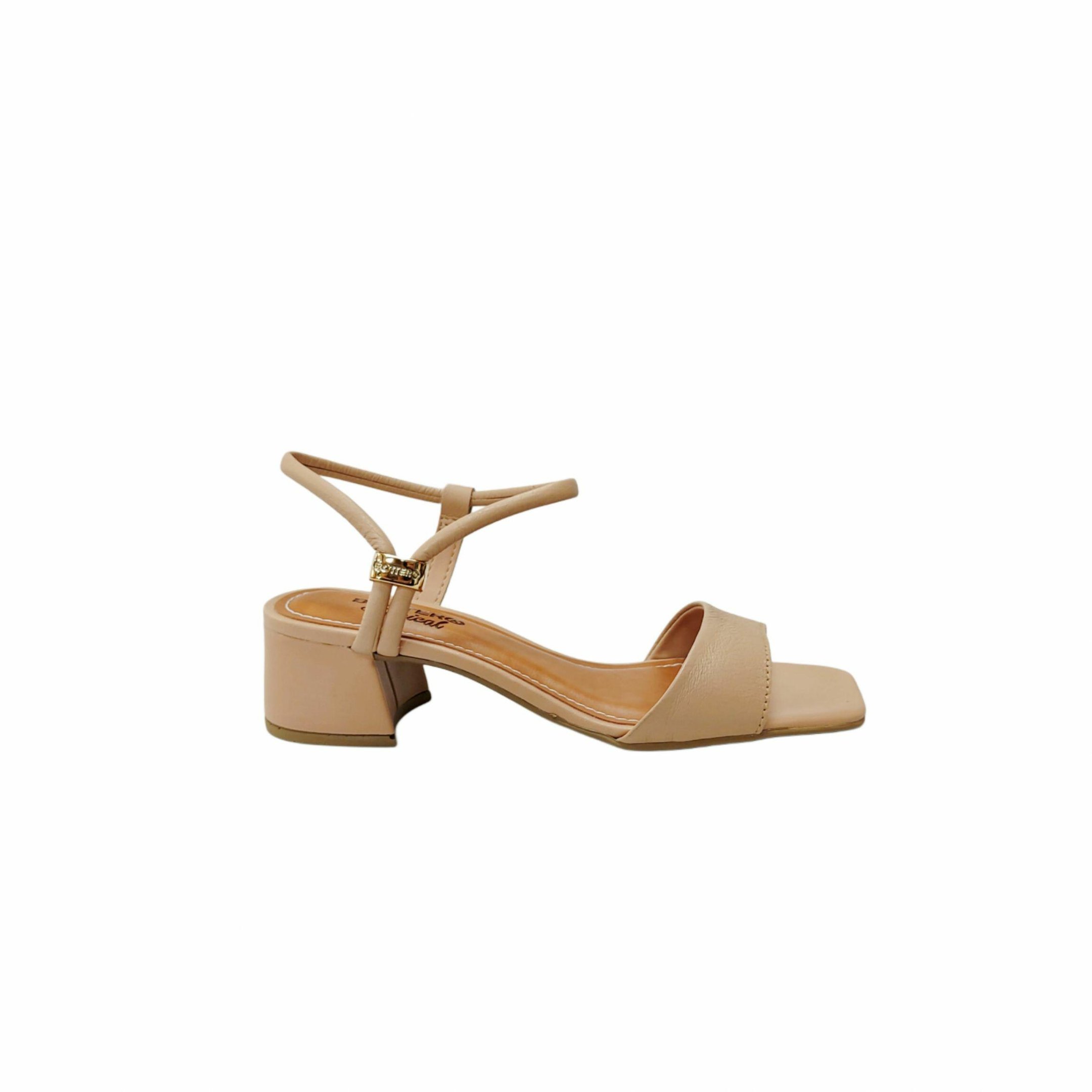 Bottero Sandalia Feminina em Couro Salto 4 cm Ref. 356714