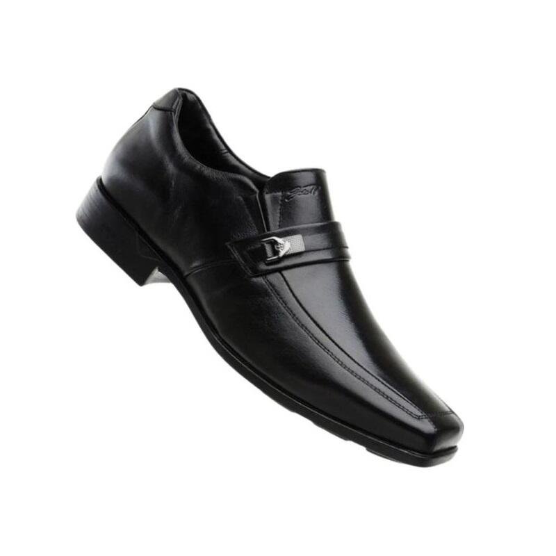 Jota Pe Sapato Social Masculino em Couro AirBag Ref. 71726 Preto 2