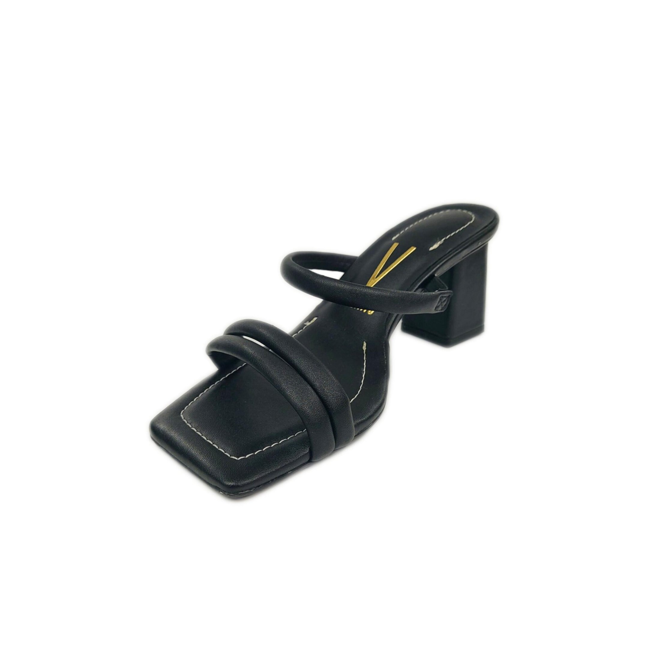 Vizzano Tamanco Feminino Salto Bloco 8 cm Ref. 6455.108 Preto 2